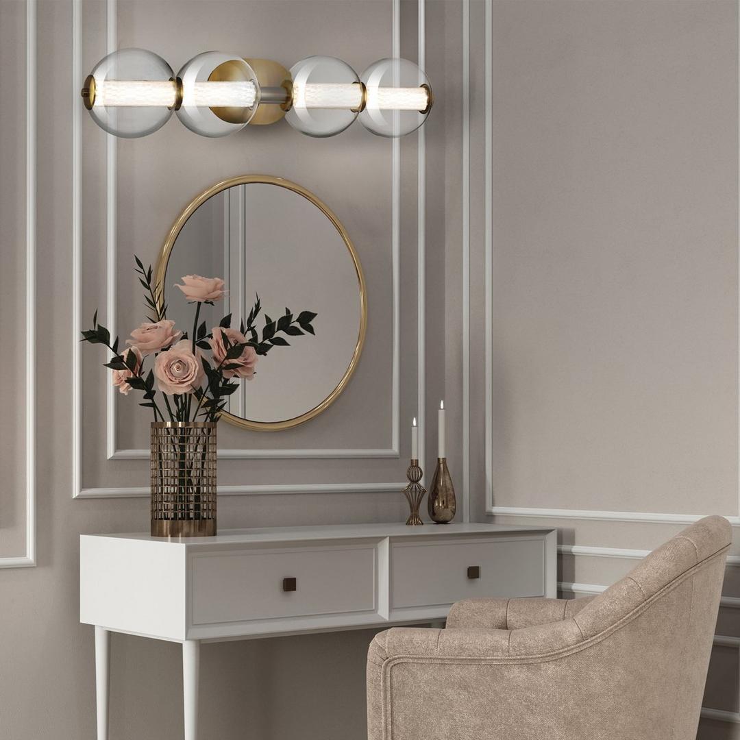 Spectrogram LED Vanity Light - 4 Light | Shades of Light