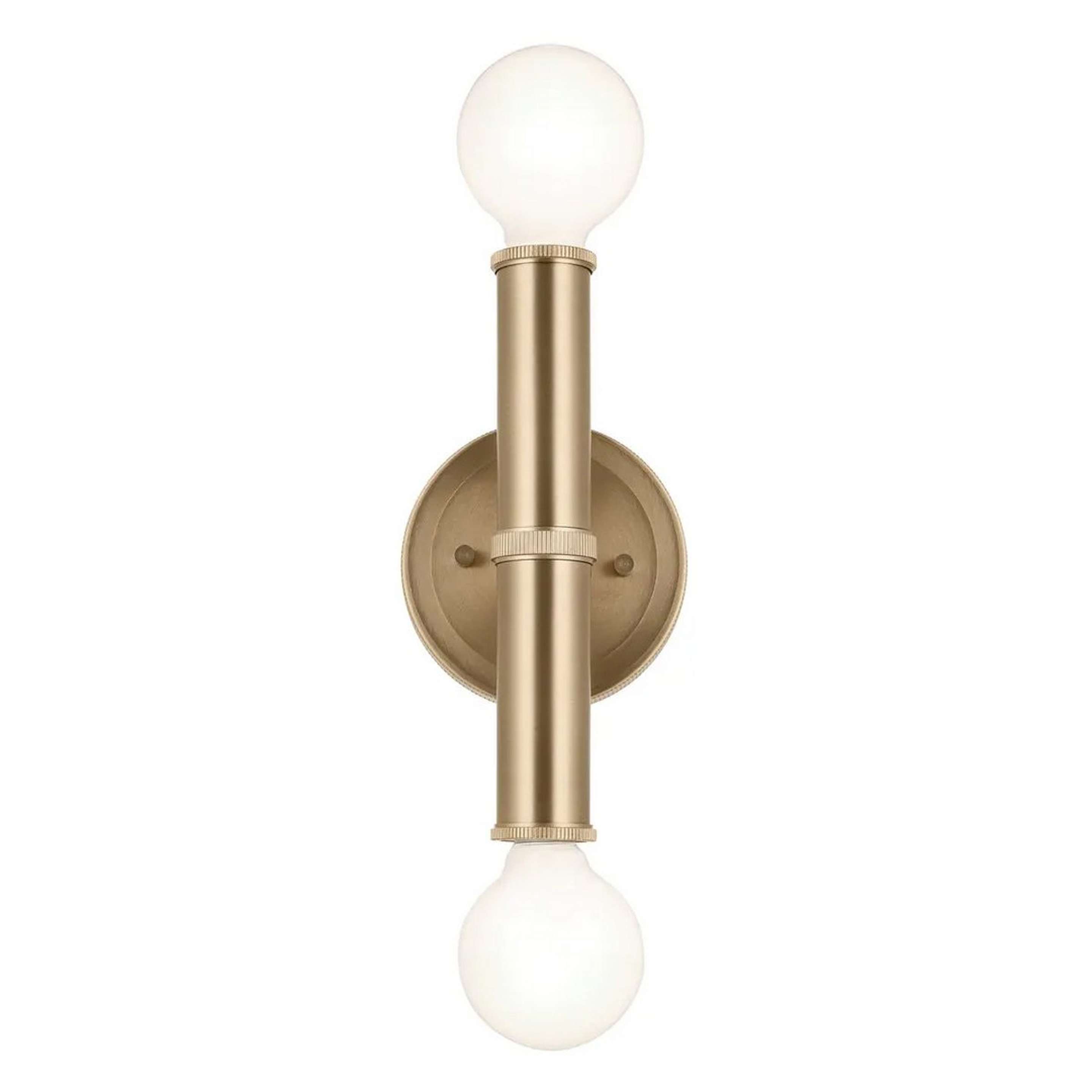 A Parallax Sconce - 2 Light with Champagne Bronze color