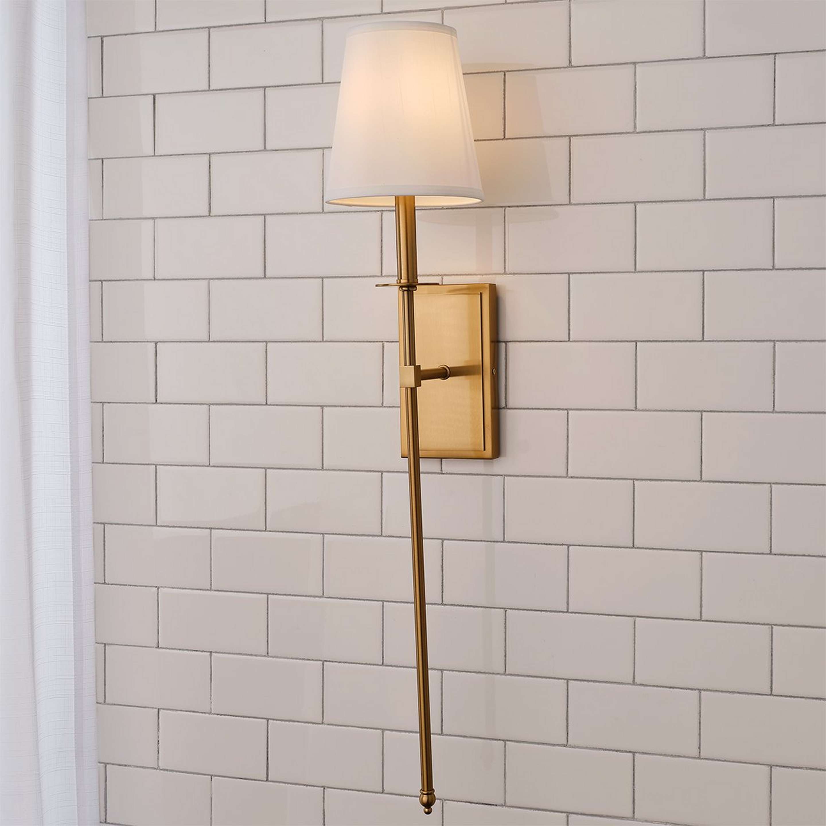 A Najia Sconce - Large with Aged Brass color