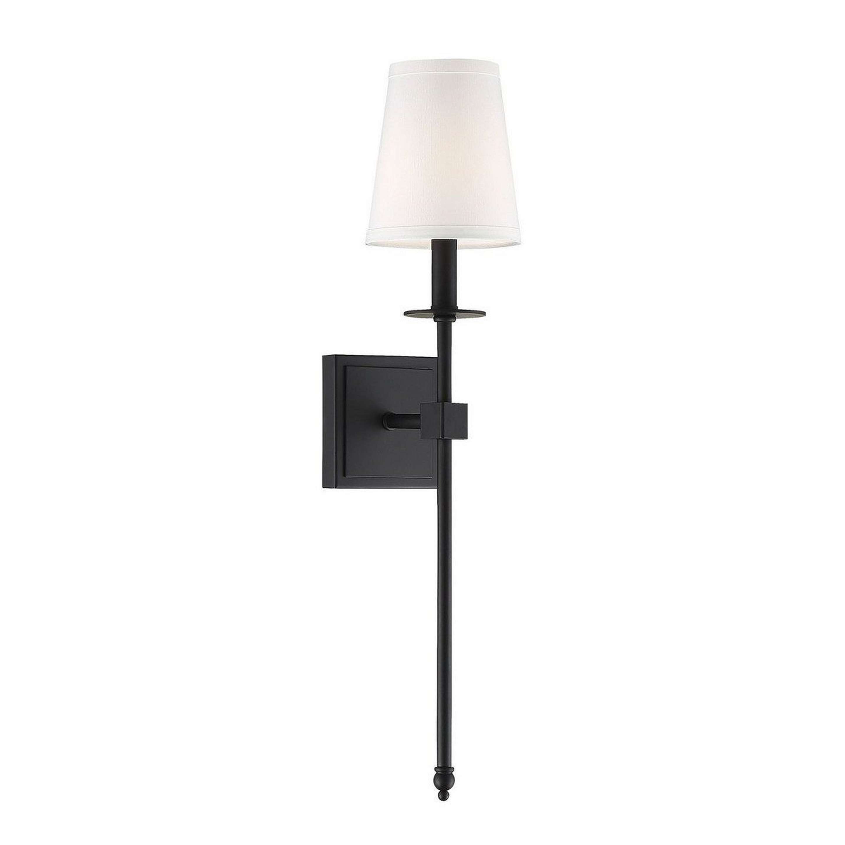 A Najia Sconce - Small with Matte Black color
