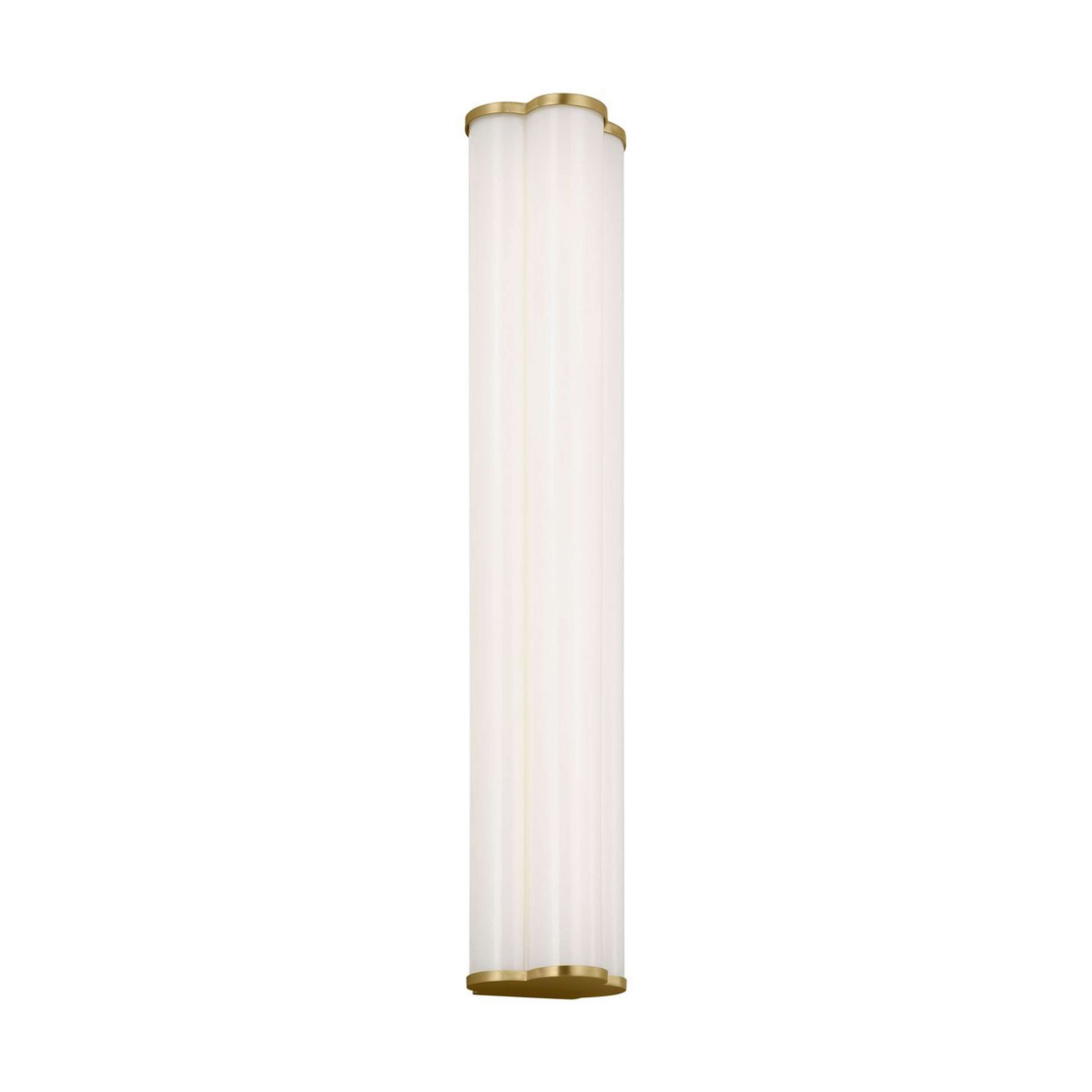 A kate spade new york Freya Vanity Light - 23" with Burnished Brass / Milk Glass color