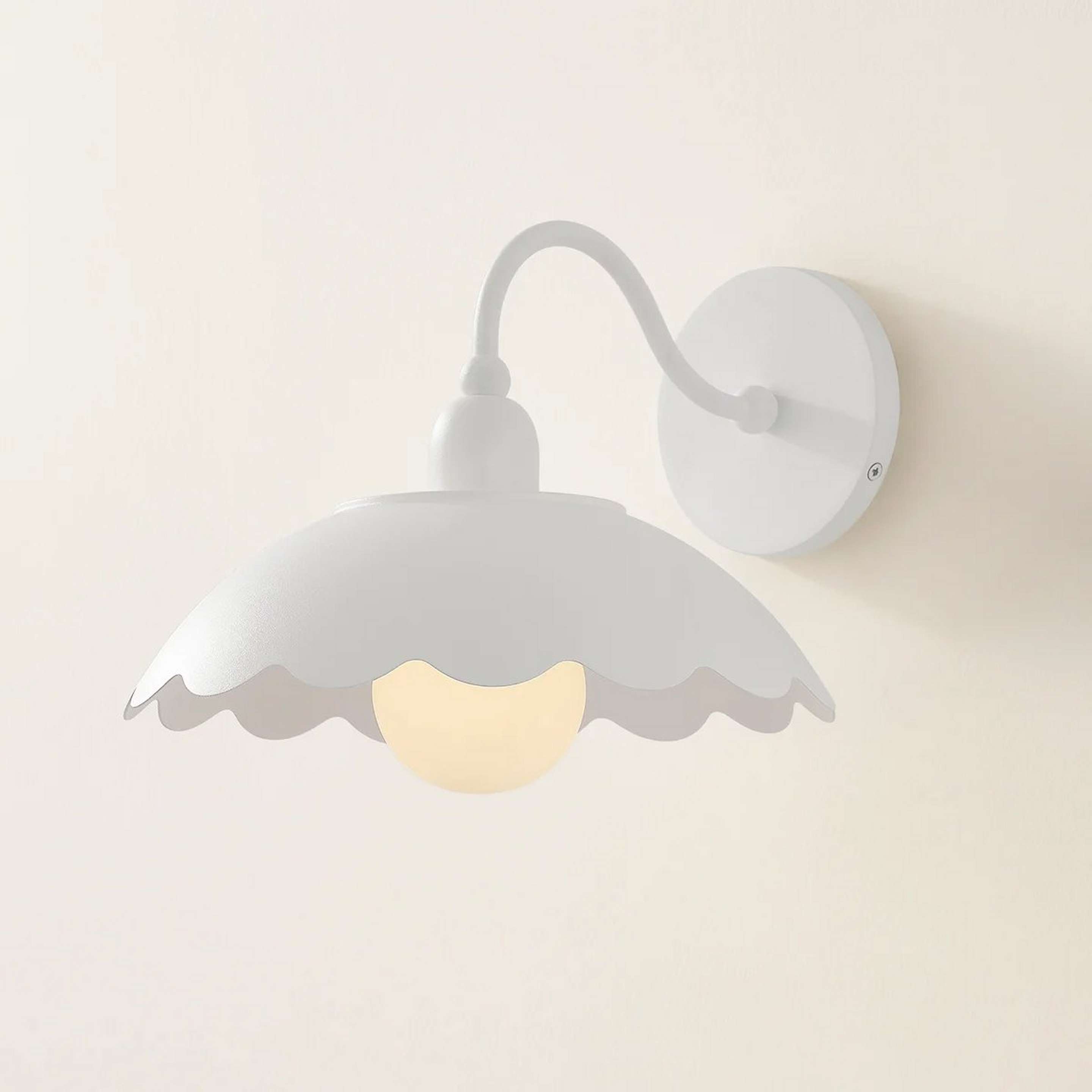 A Flannery Bath Sconce with White color