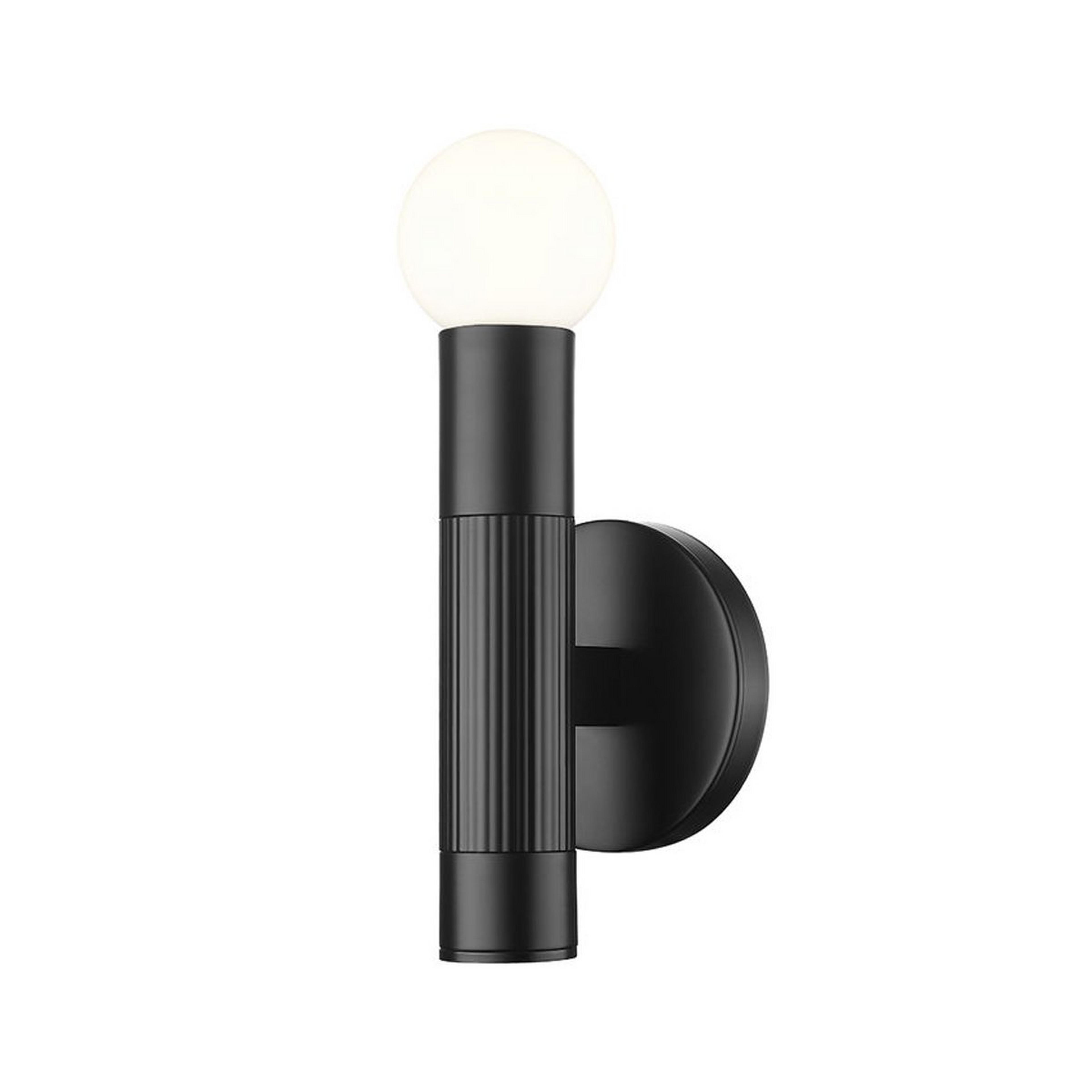 A Diomedes Bath Sconce with Matte Black color