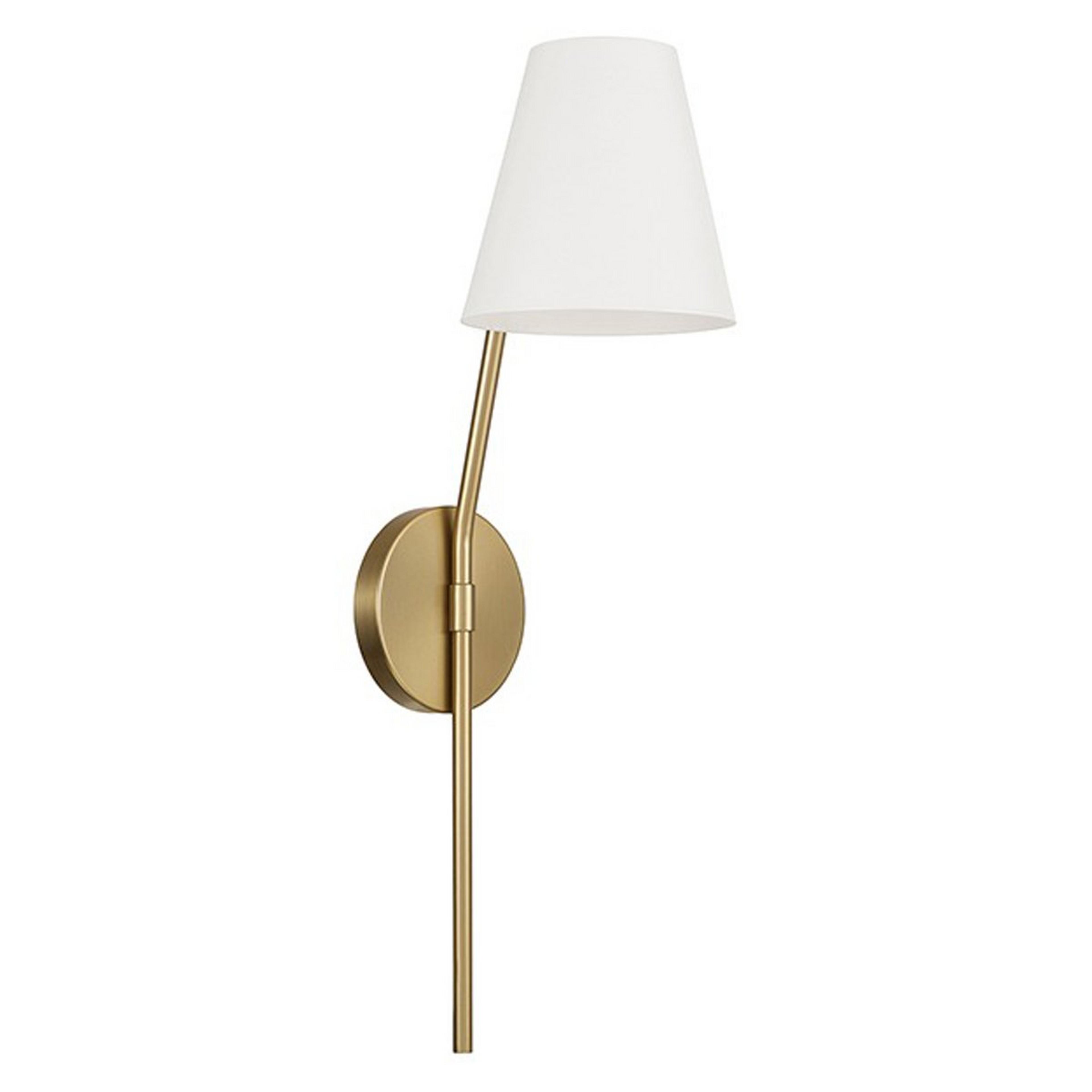 A Yaroslav Sconce with Aged Brass / White color
