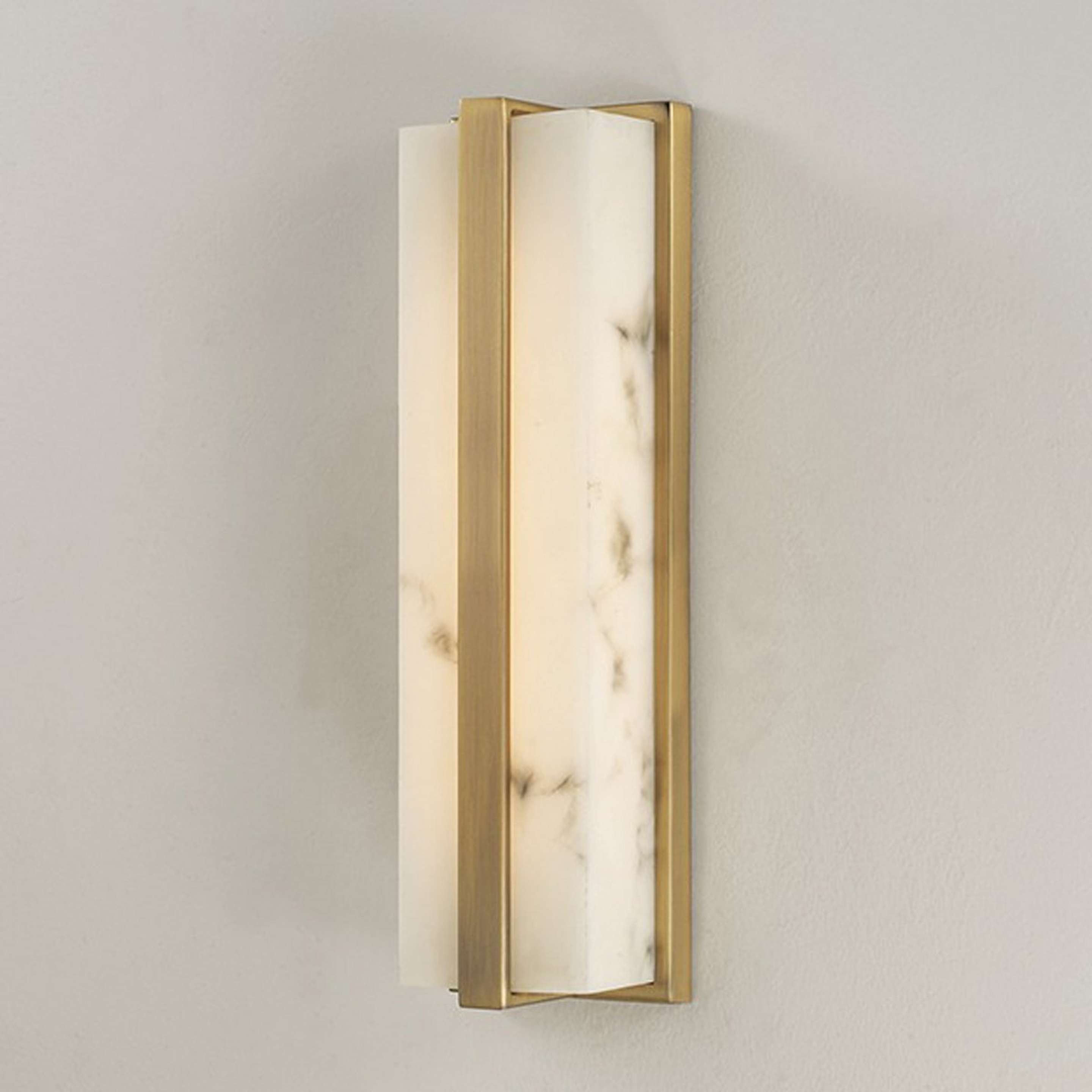 A Aeolis Vanity Light - Small with Brass / Alabaster color