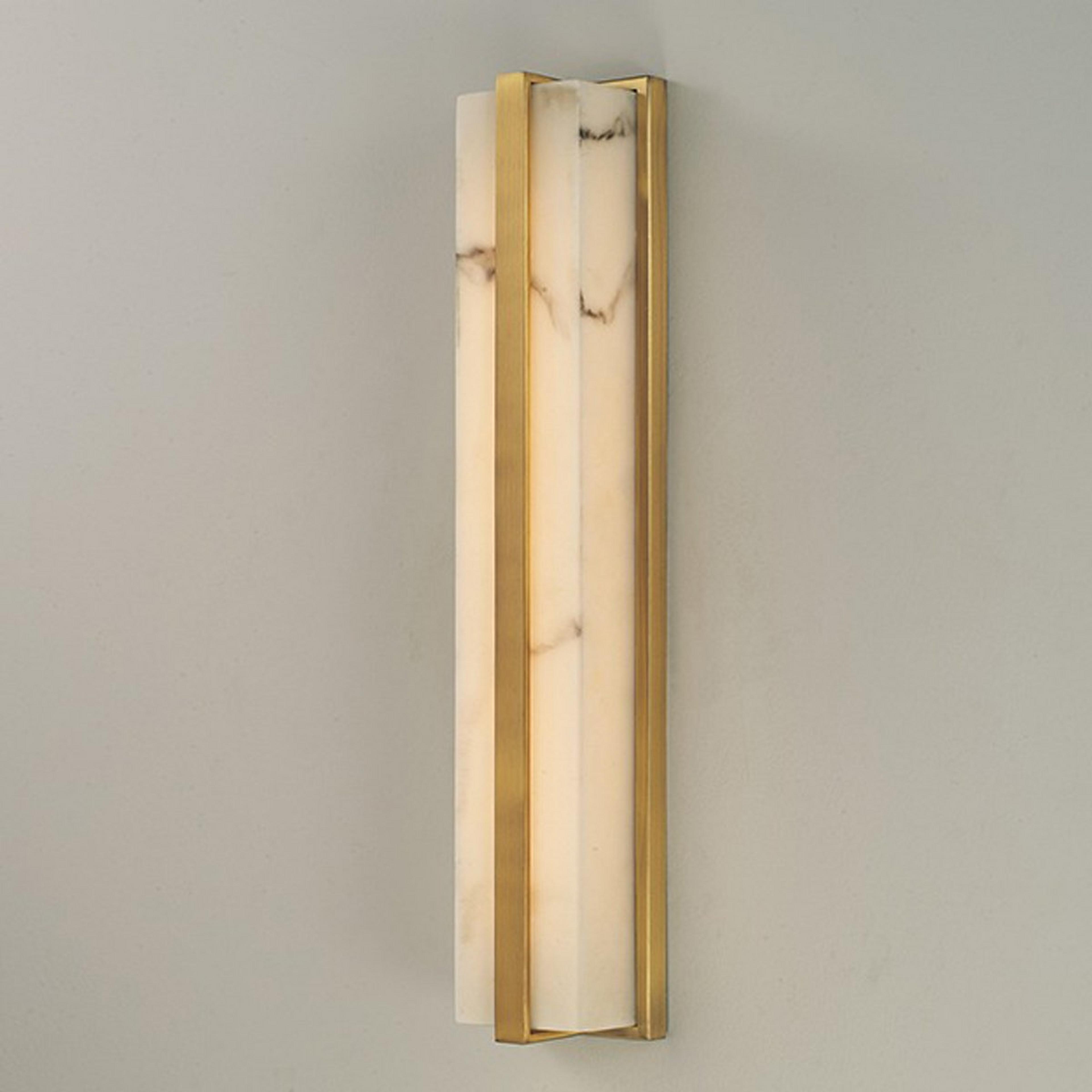A Aeolis Vanity Light - Large with Brass / Alabaster color