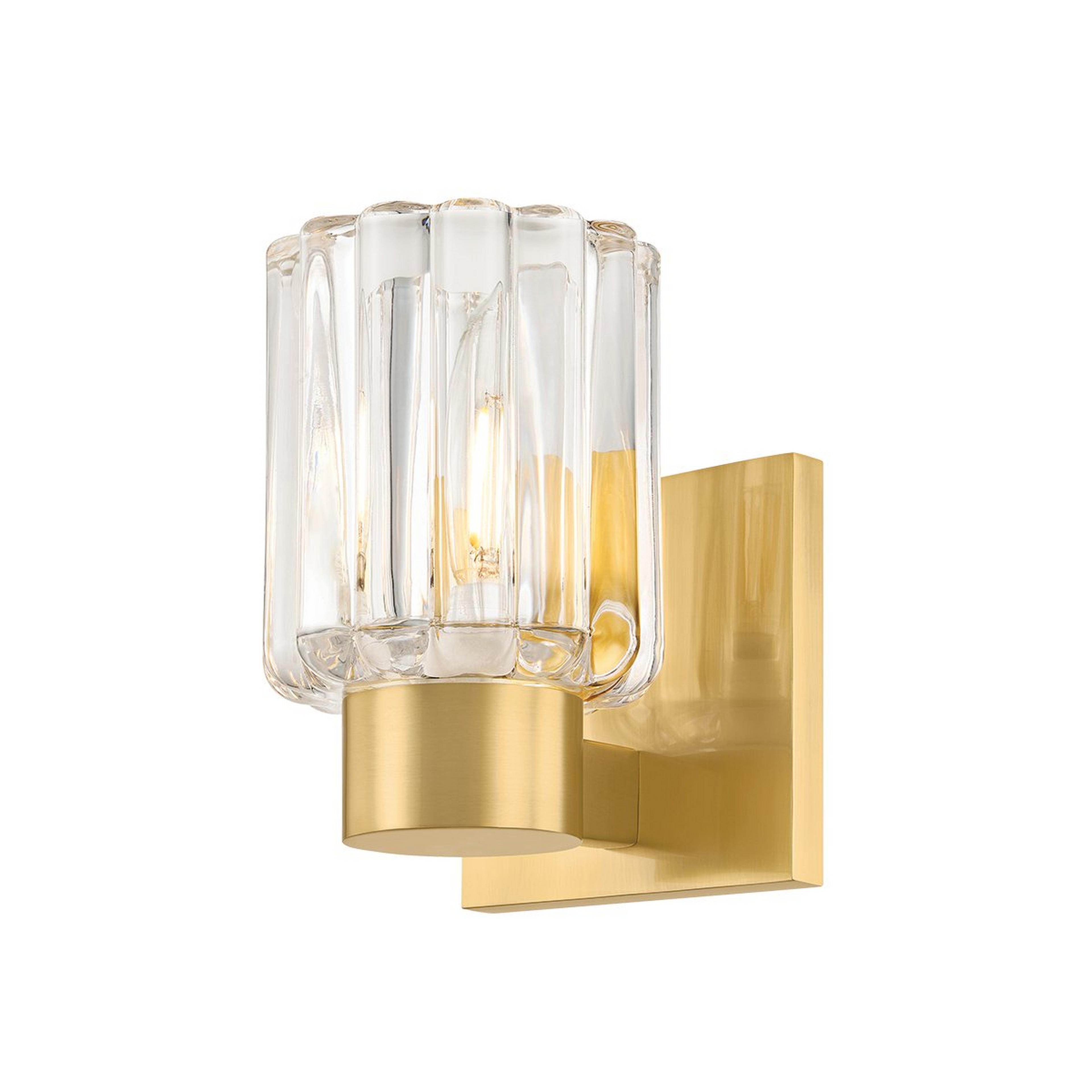 A Cristelle Bath Sconce - 1 Light with Brass color