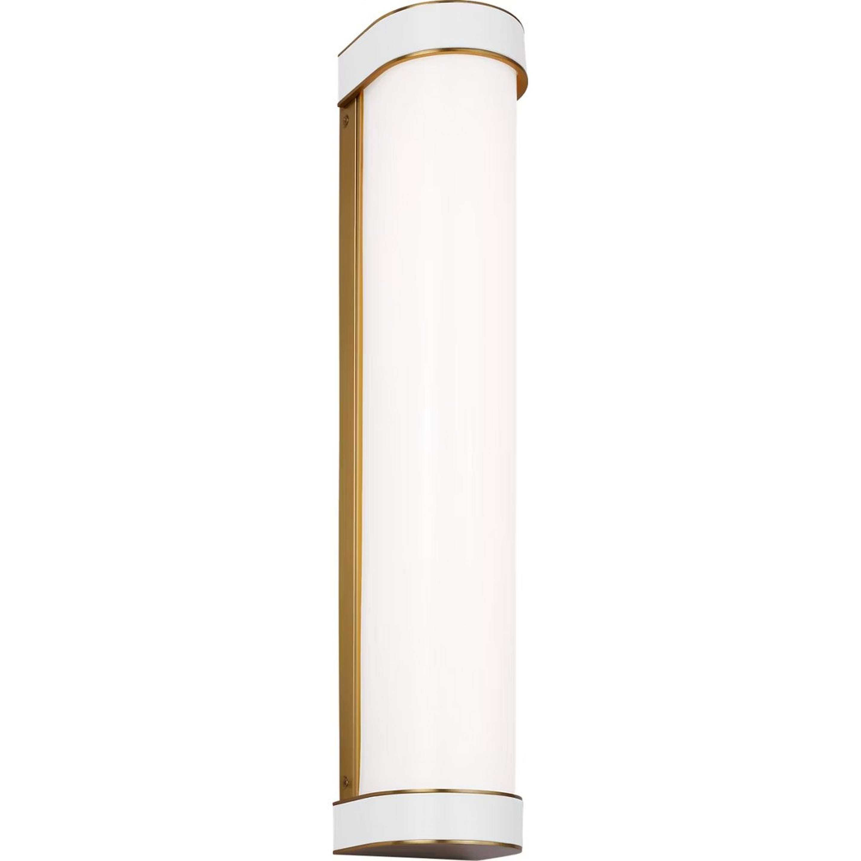 A kate spade new york Monroe LED Vanity Light with Brass / White color
