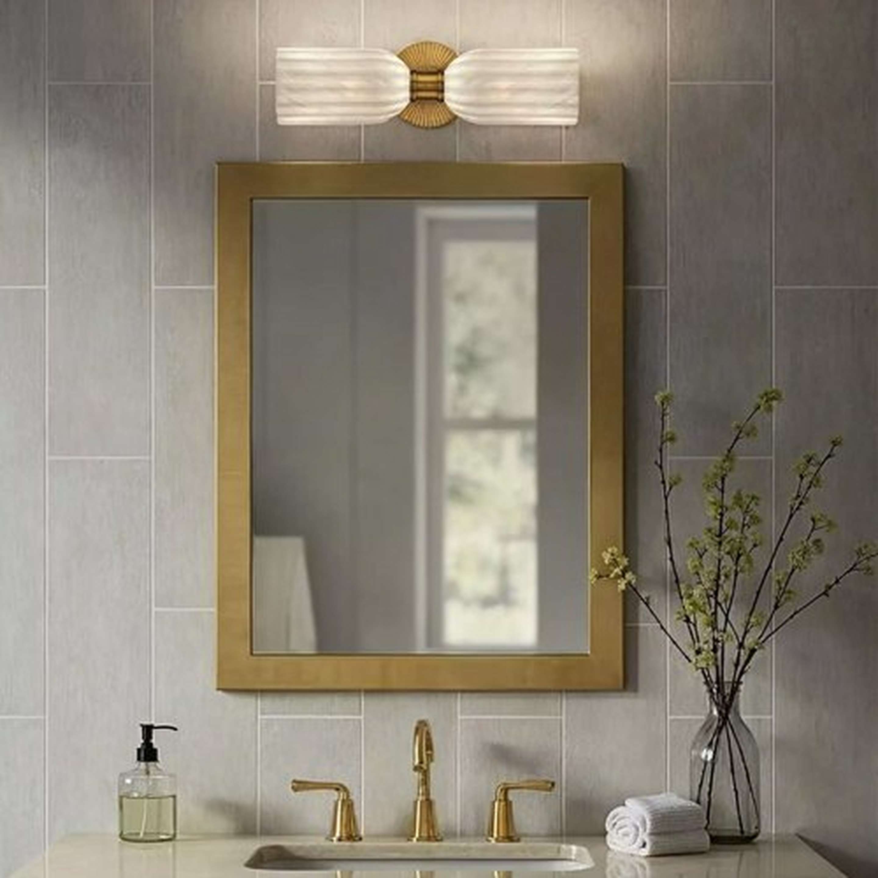 Drewsey Opal Glass Bath Sconce