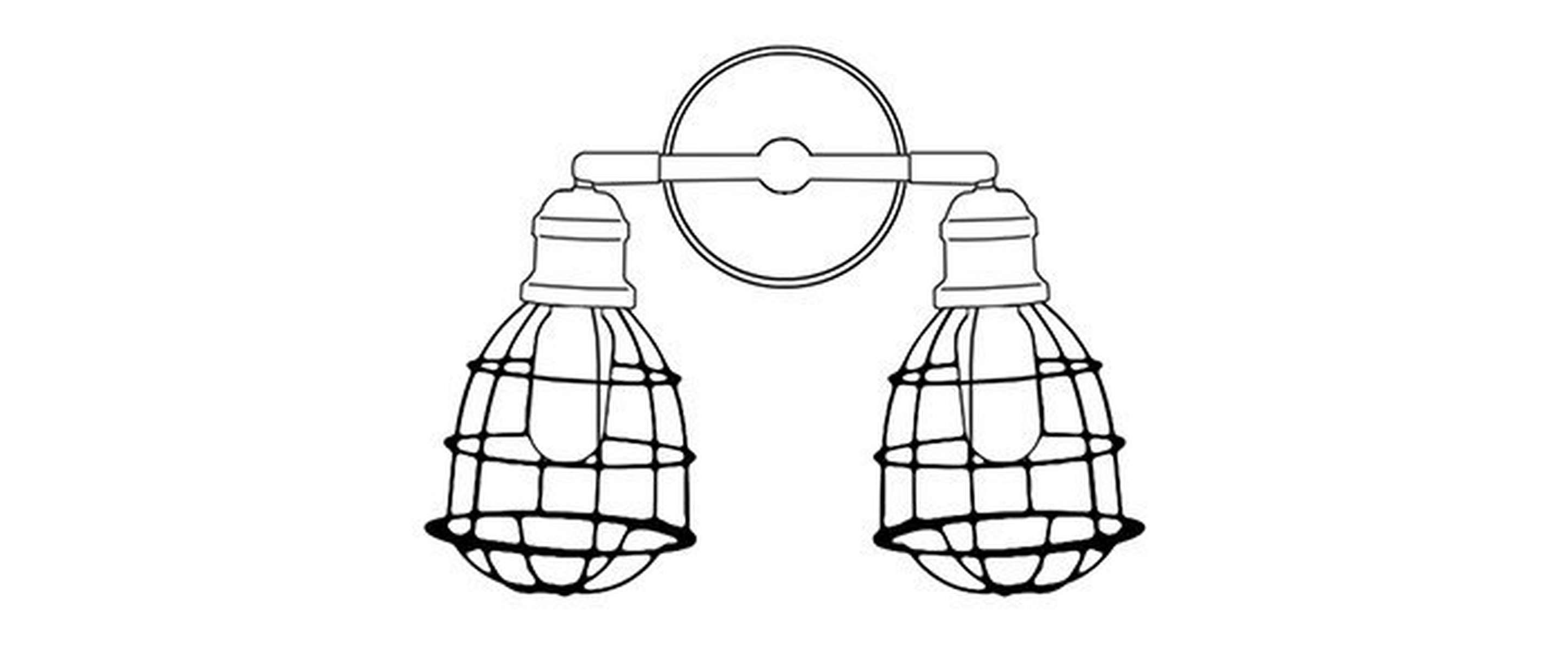 Cage vanity lights