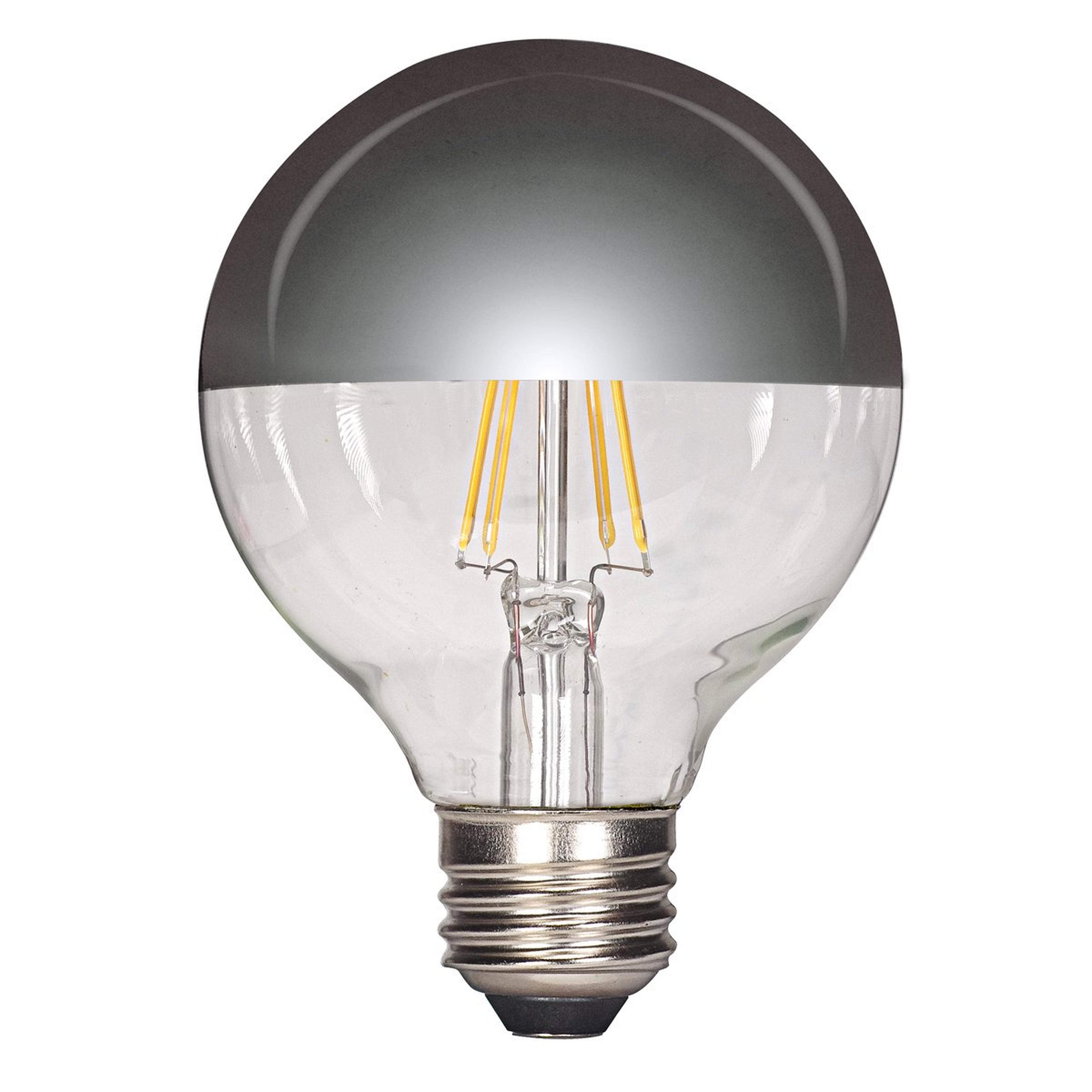 4.5 Watt G25 Globe Medium Base LED Bulb - Silver Crown