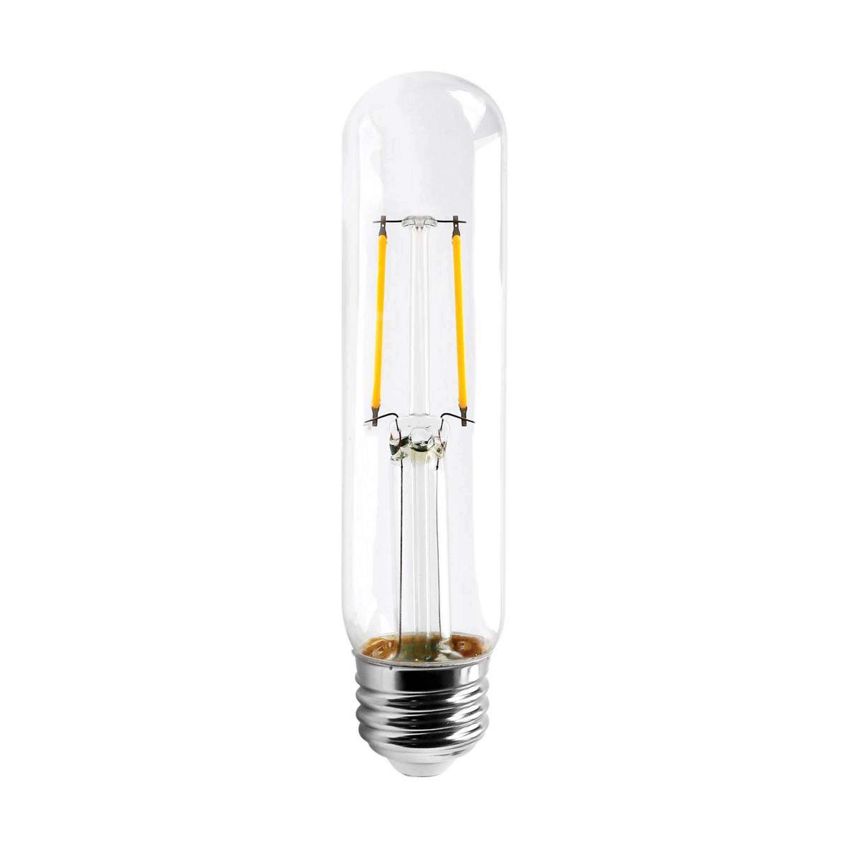 A 5.5 Watt T10 Clear LED Tubular Bulb with undefined color