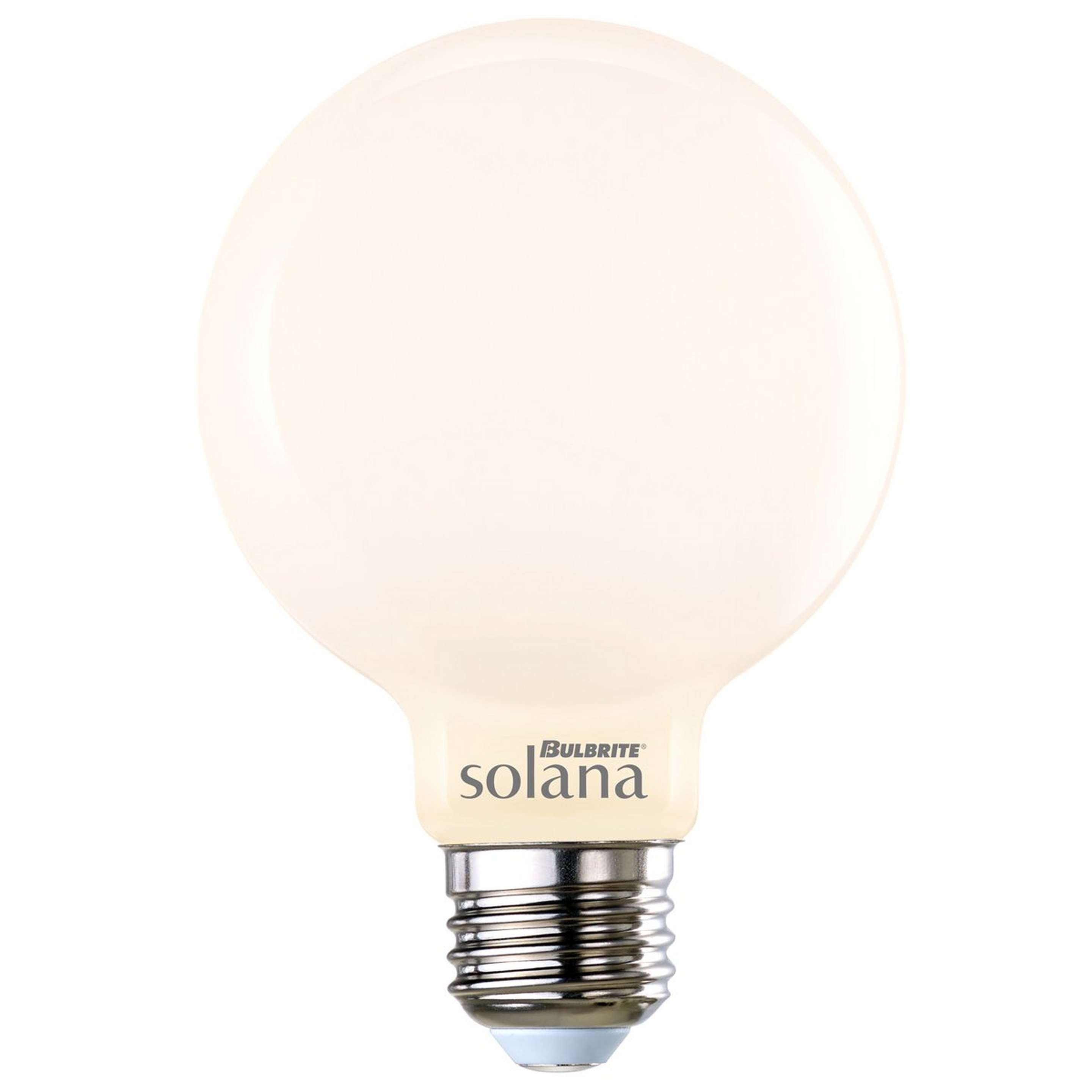 A 5.5 Watt G25 Medium Base LED Smart Bulb - White with White color