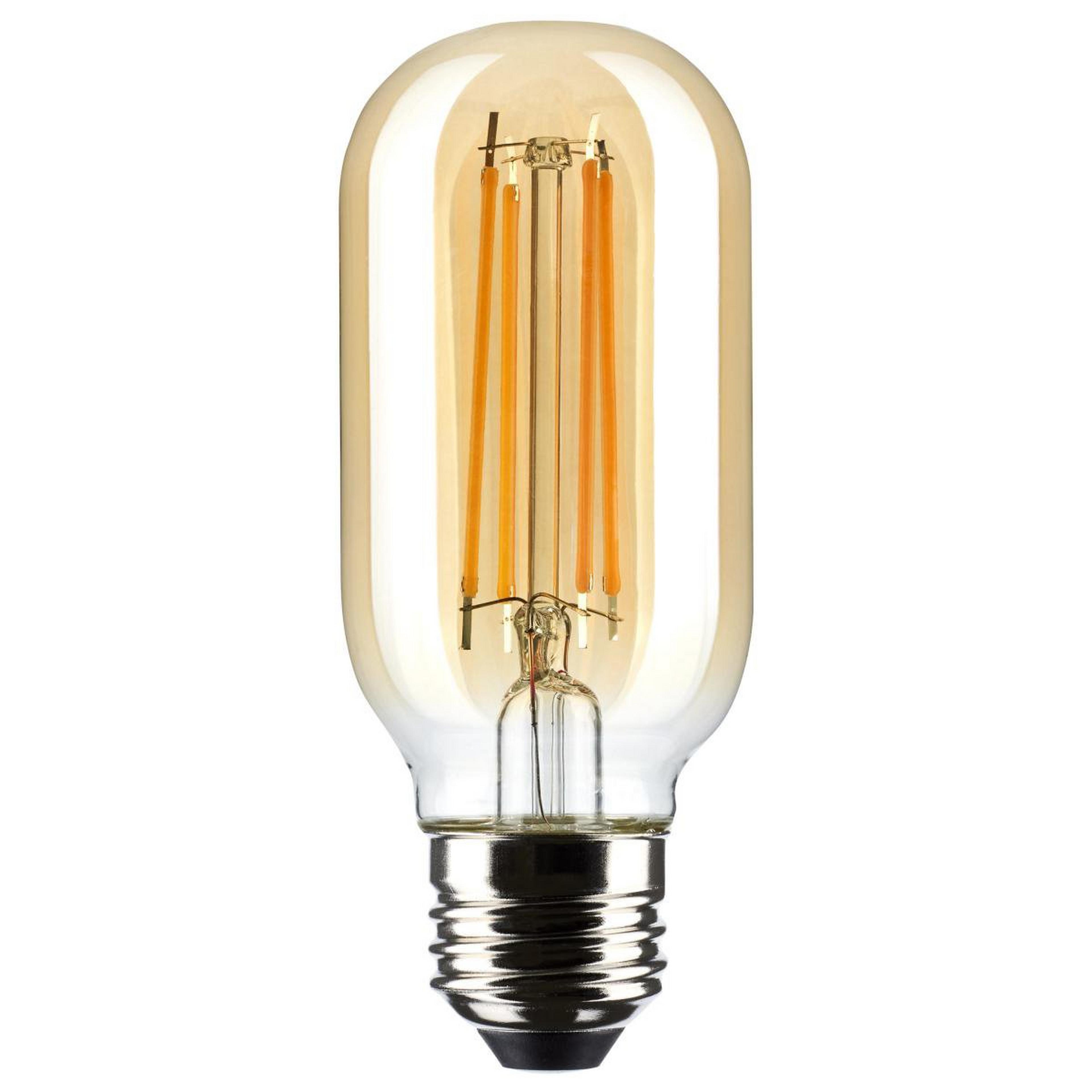 A 5.5 Watt T14 Medium Base LED Bulb - Amber with undefined color