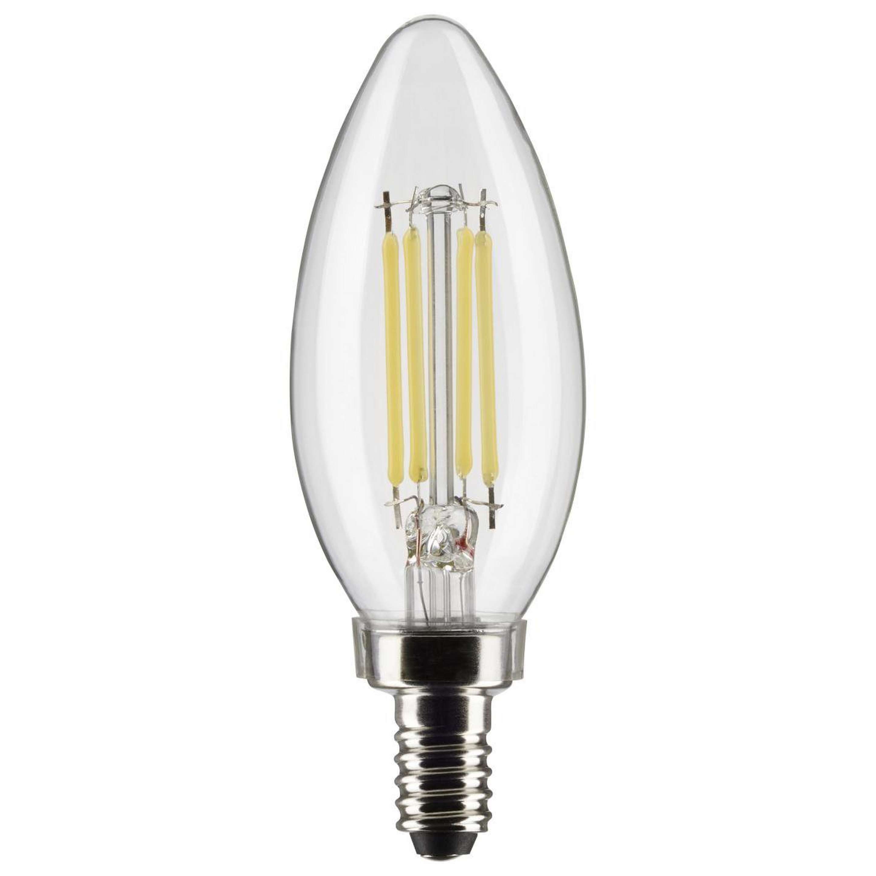 A 5.5 Watt B11 Candelabra Base LED Bulb with undefined color