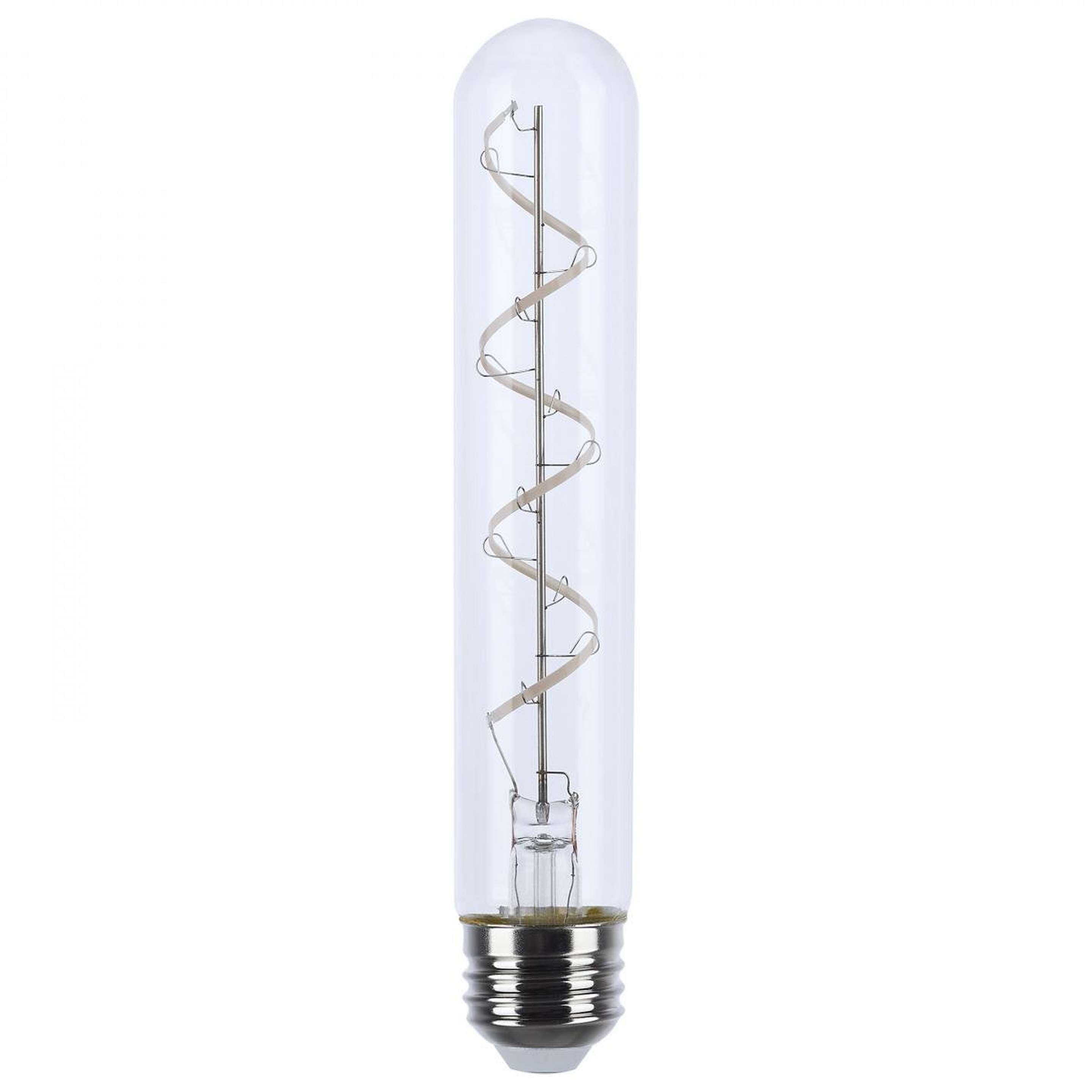 A 6 Watt ST19 Gray Coil Filament Medium Base Bulb with Clear color