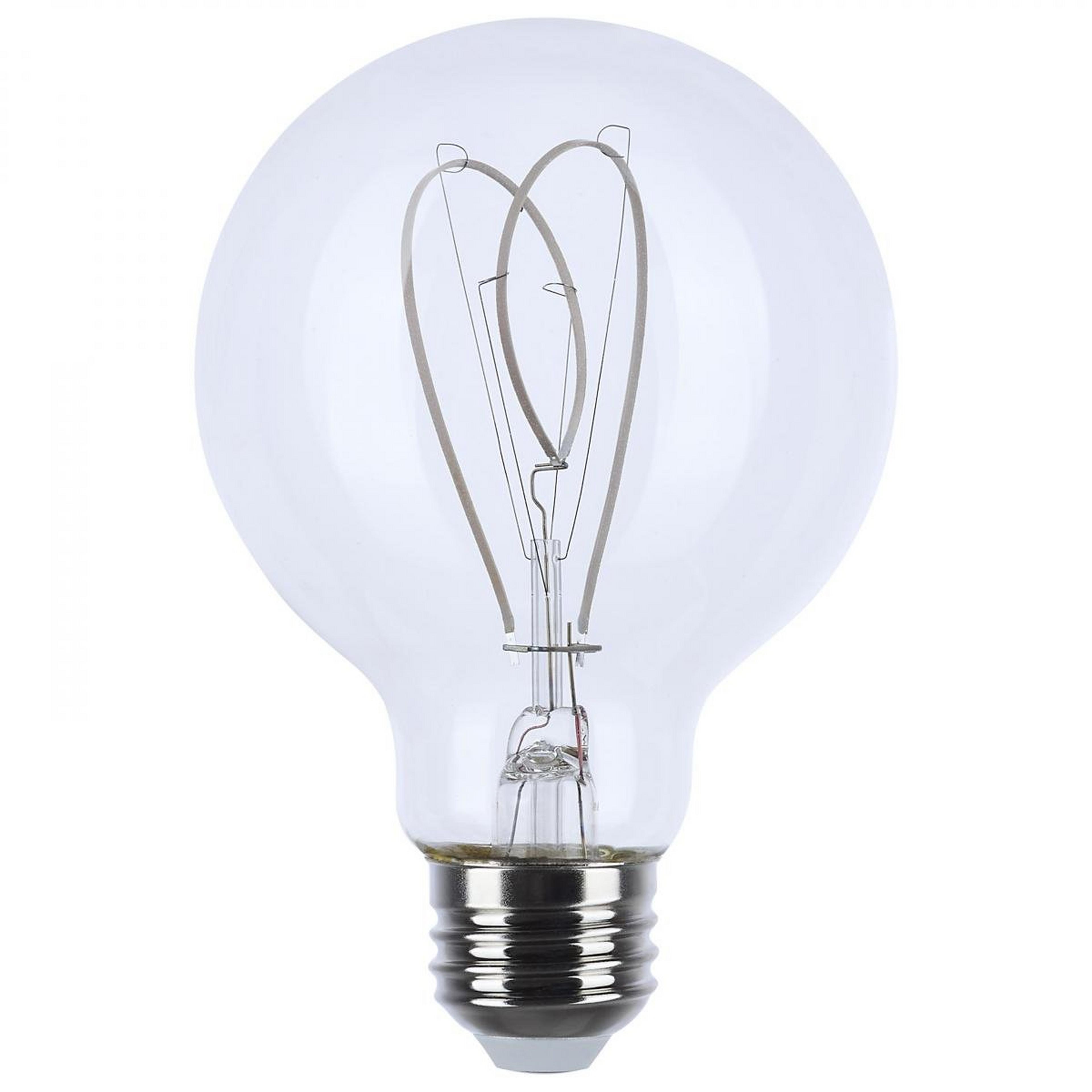 A 6 Watt G25 Gray Loop Filament Medium Base Bul with Clear  color