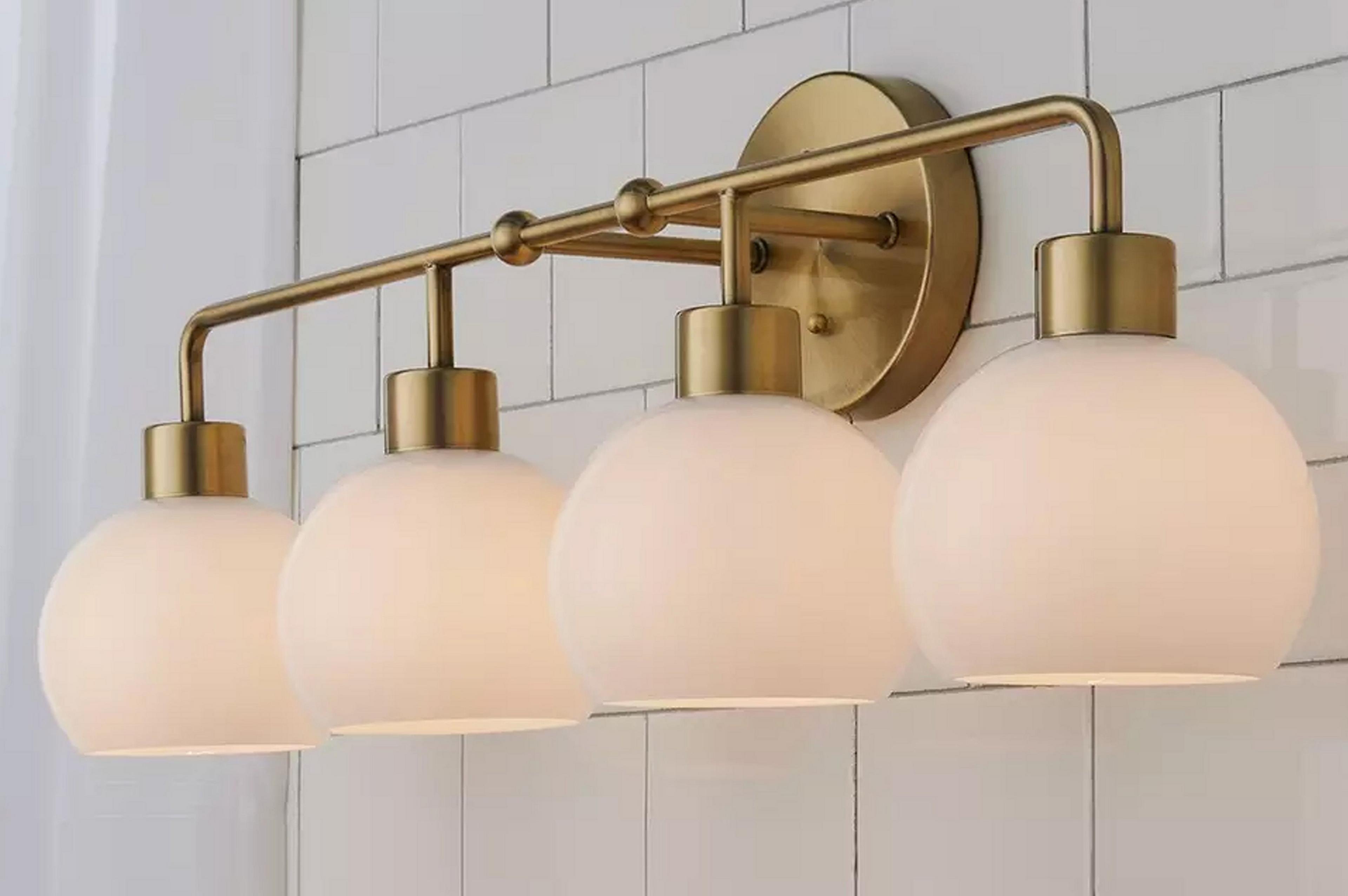 Young House Love Opal Glass Bubble Vanity Light