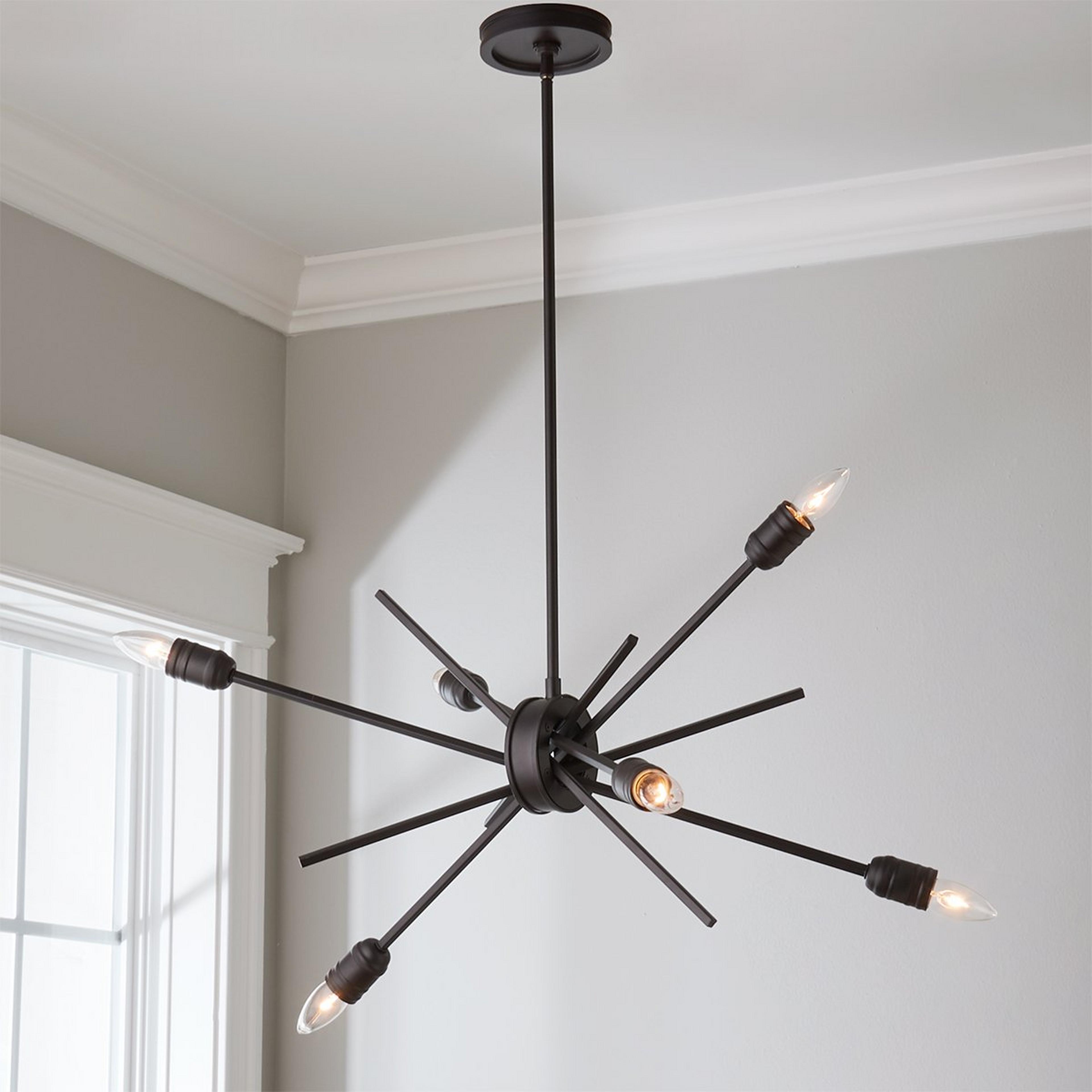 A Industrial Gathered Chandelier - Small with Bronze color
