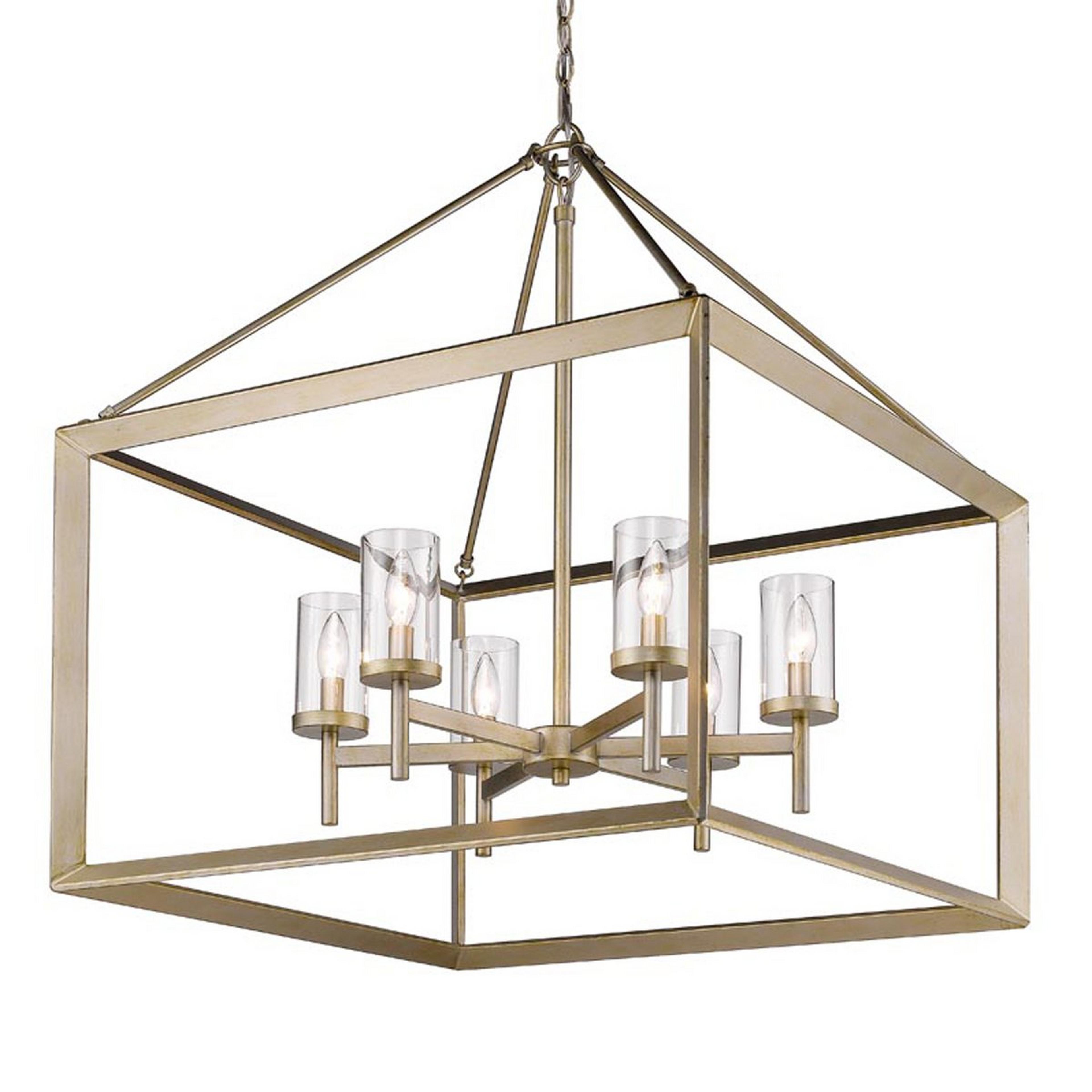 Modern Geometry Chandelier - 6-Light