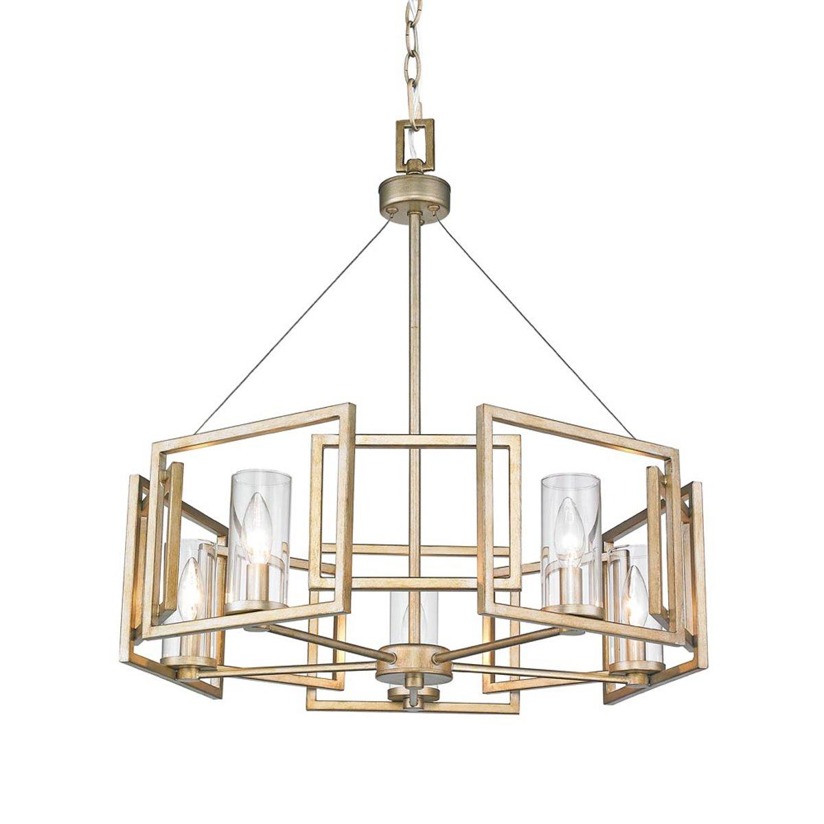 Geometric Halo Chandelier