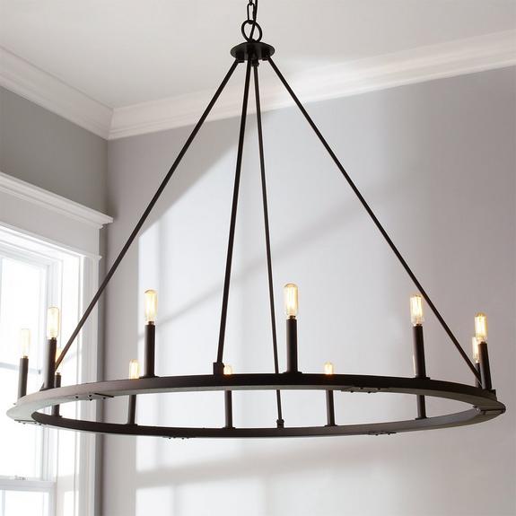 Minimalist Iron Ring Chandelier