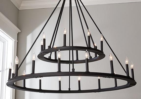 Large black deals entry chandelier