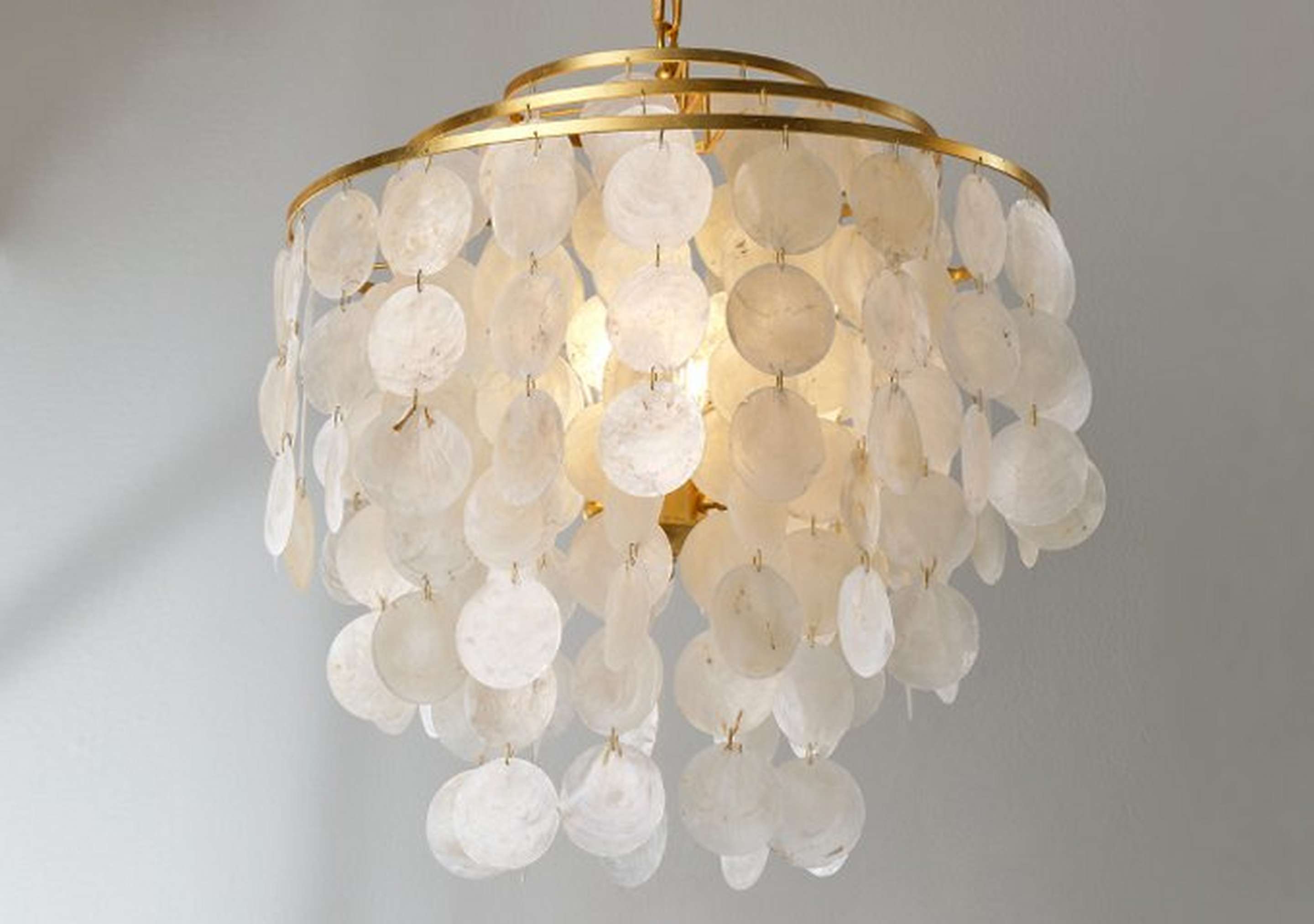 Young House Love Cascade Capiz Chandelier