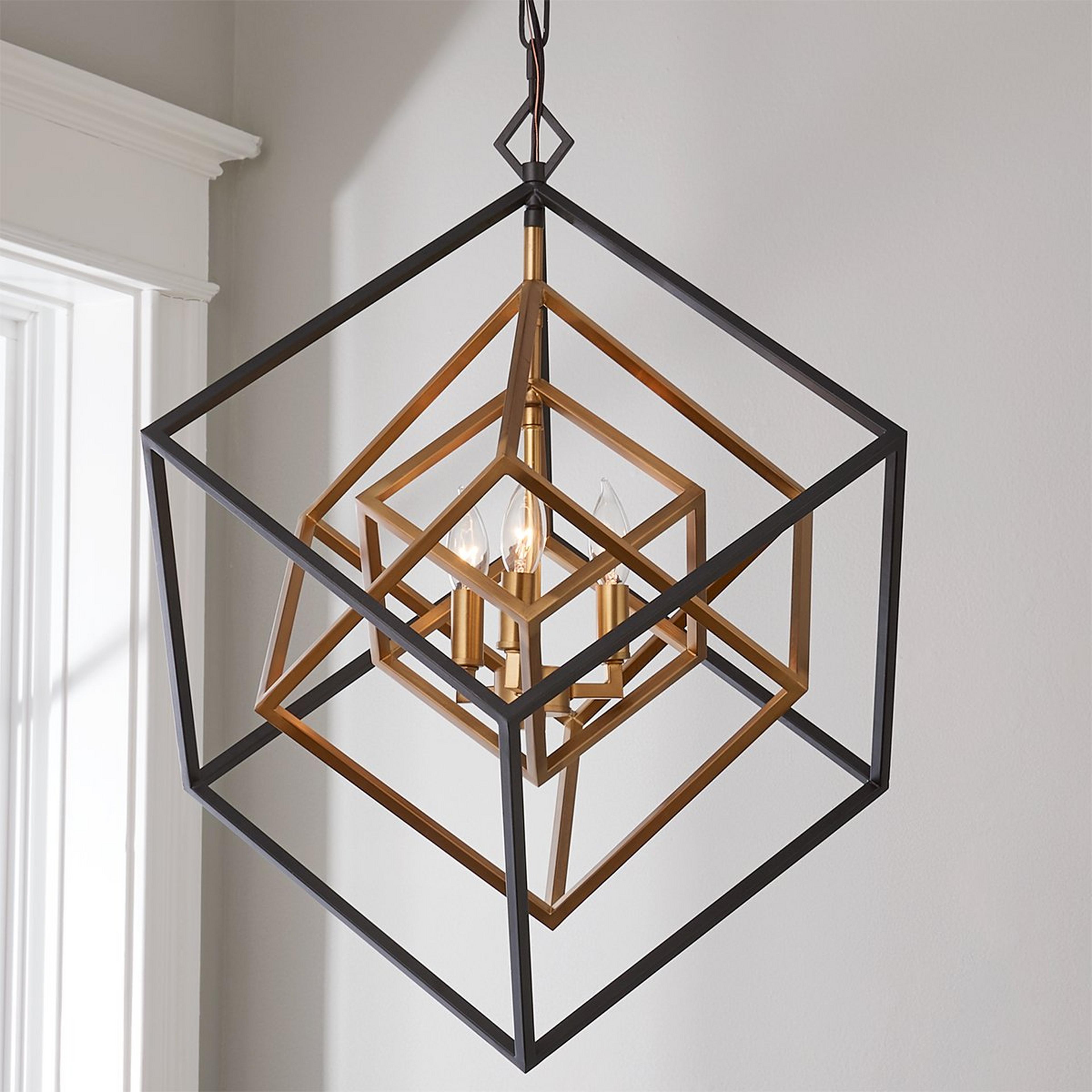 Prismatic Cubed Chandelier - 3 Light