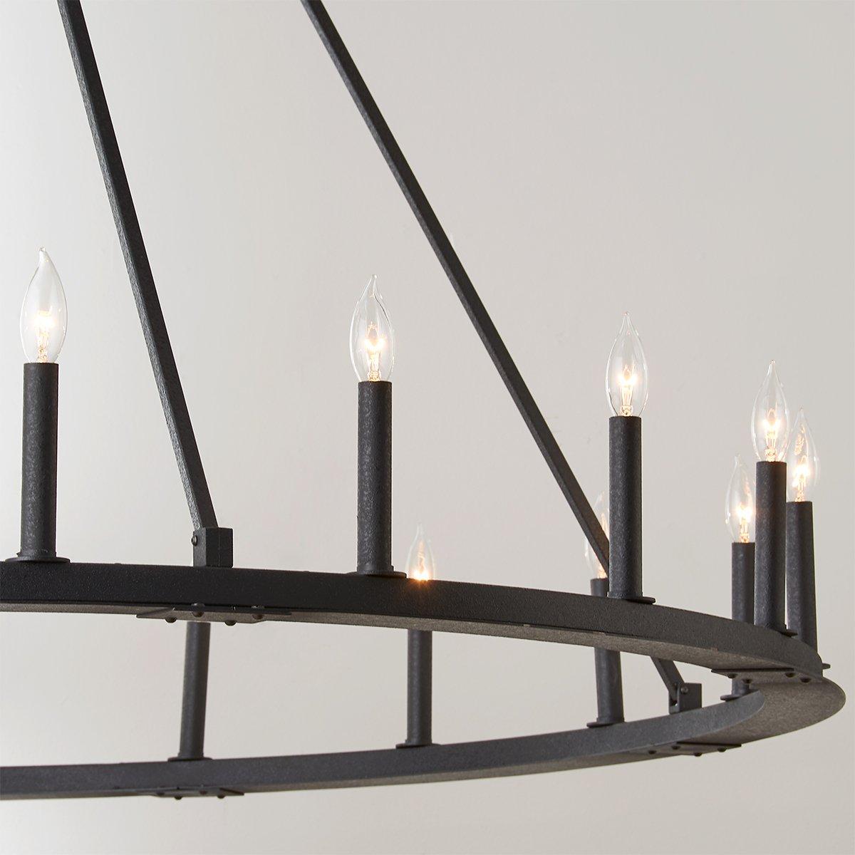 Shades of light minimalist iron ring chandelier cheap