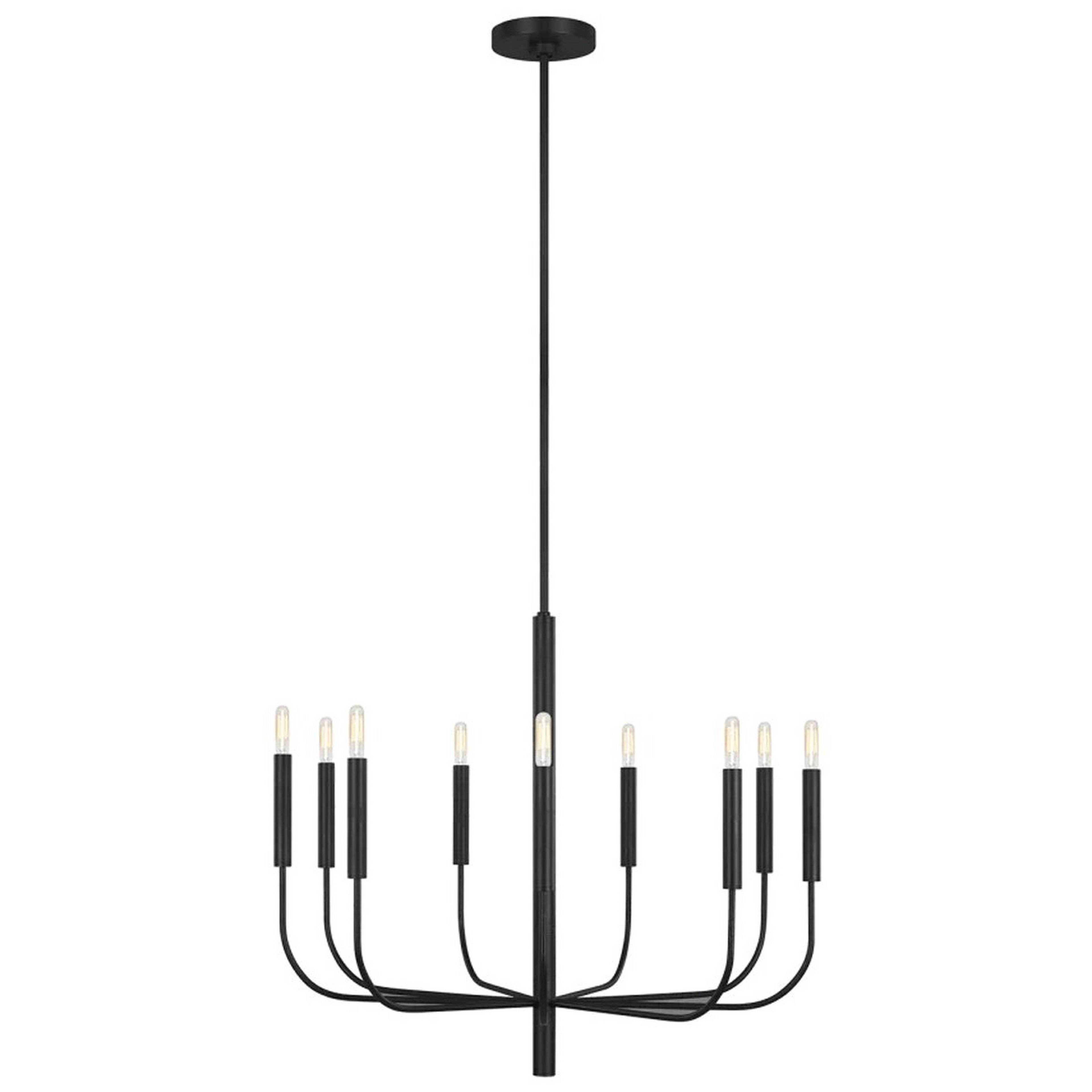 A ED Ellen DeGeneres Brianna 9 Light Chandelier with Aged Iron color