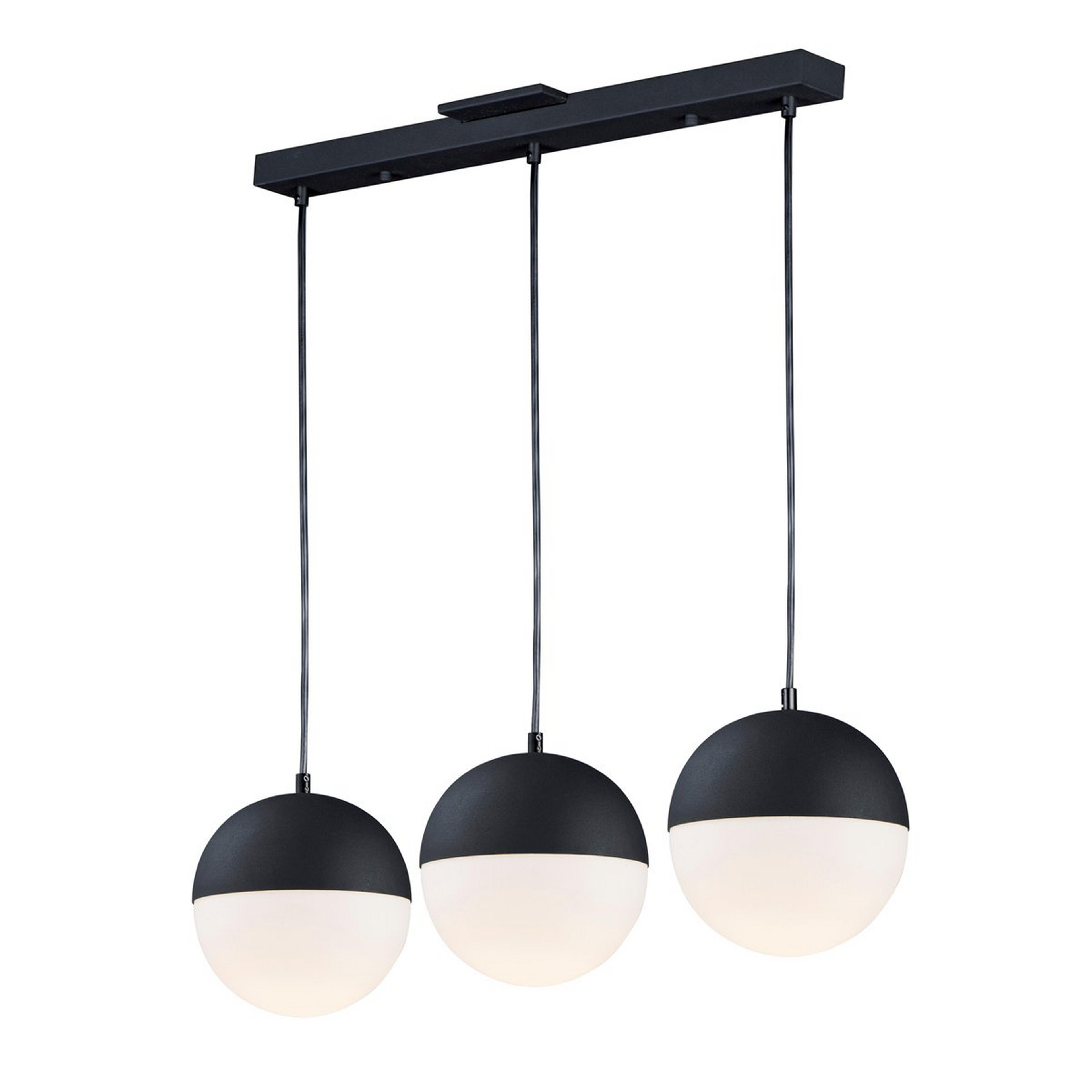 A Sunset Island Chandelier with Matte Black / Ivory color