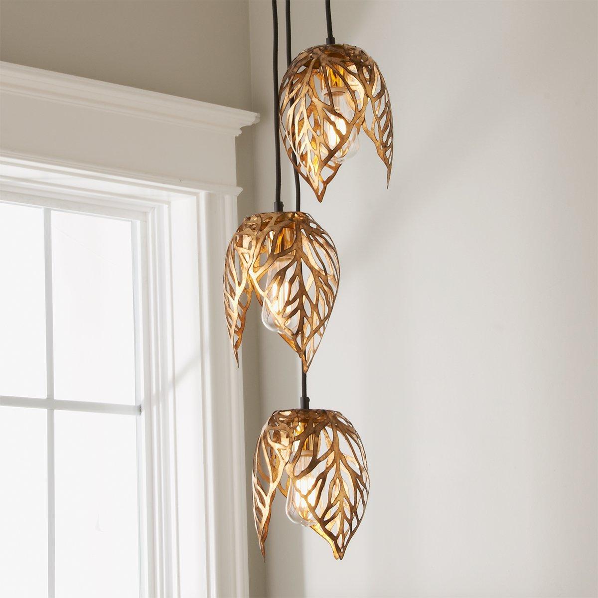 Gilded Leaves Chandelier