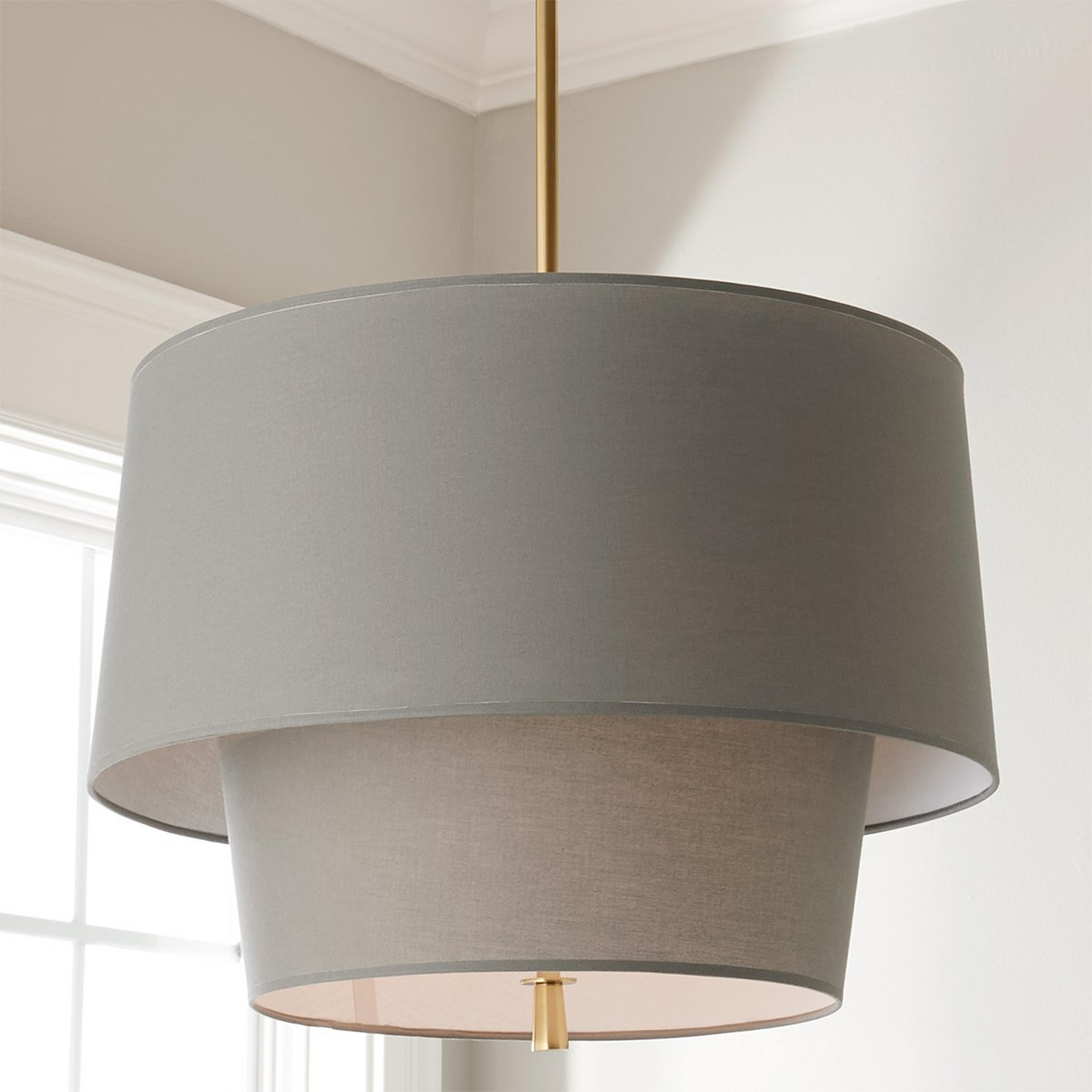 A Echelon Chandelier with Brass / Dark Gray color