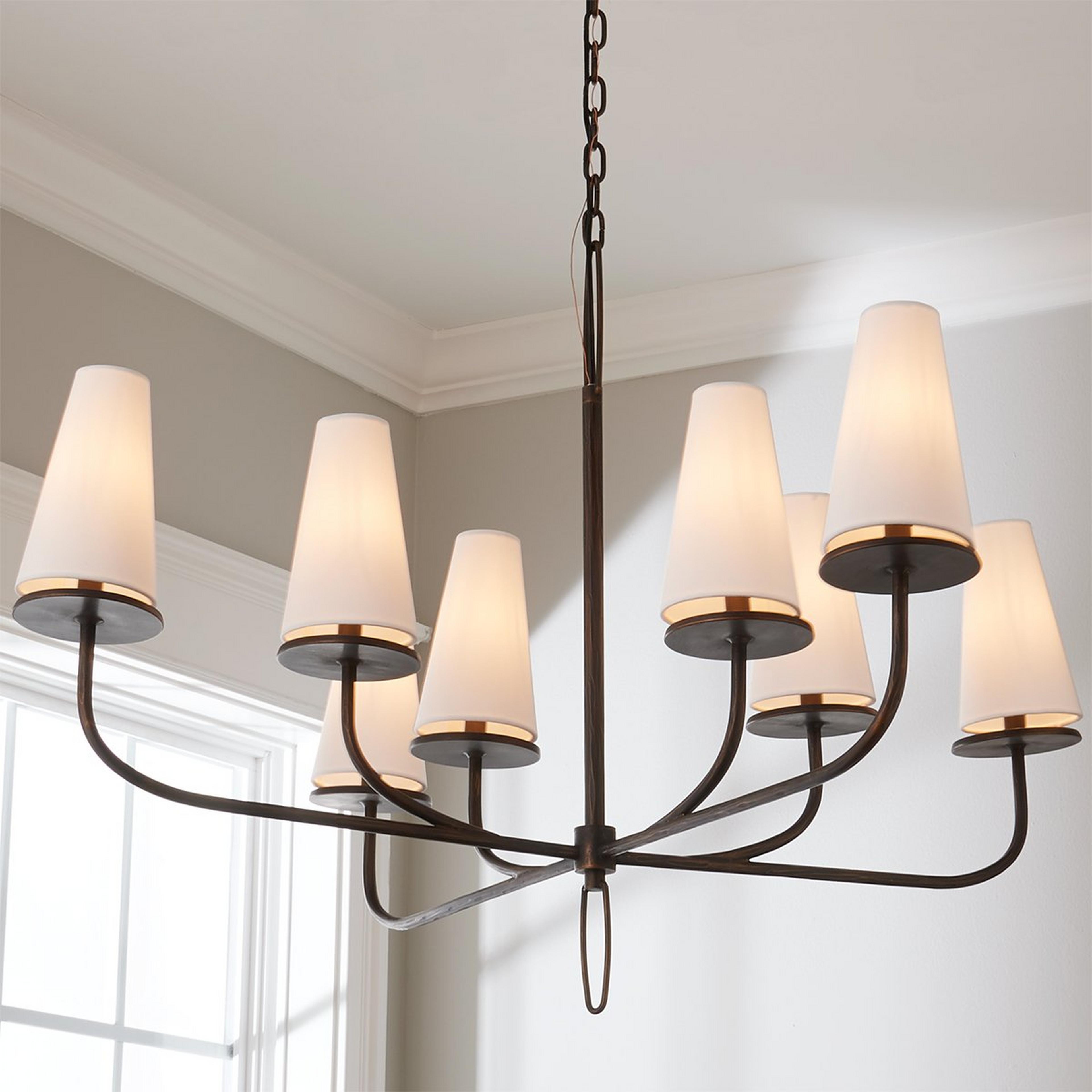 A Drexel Chandelier with Bronze color