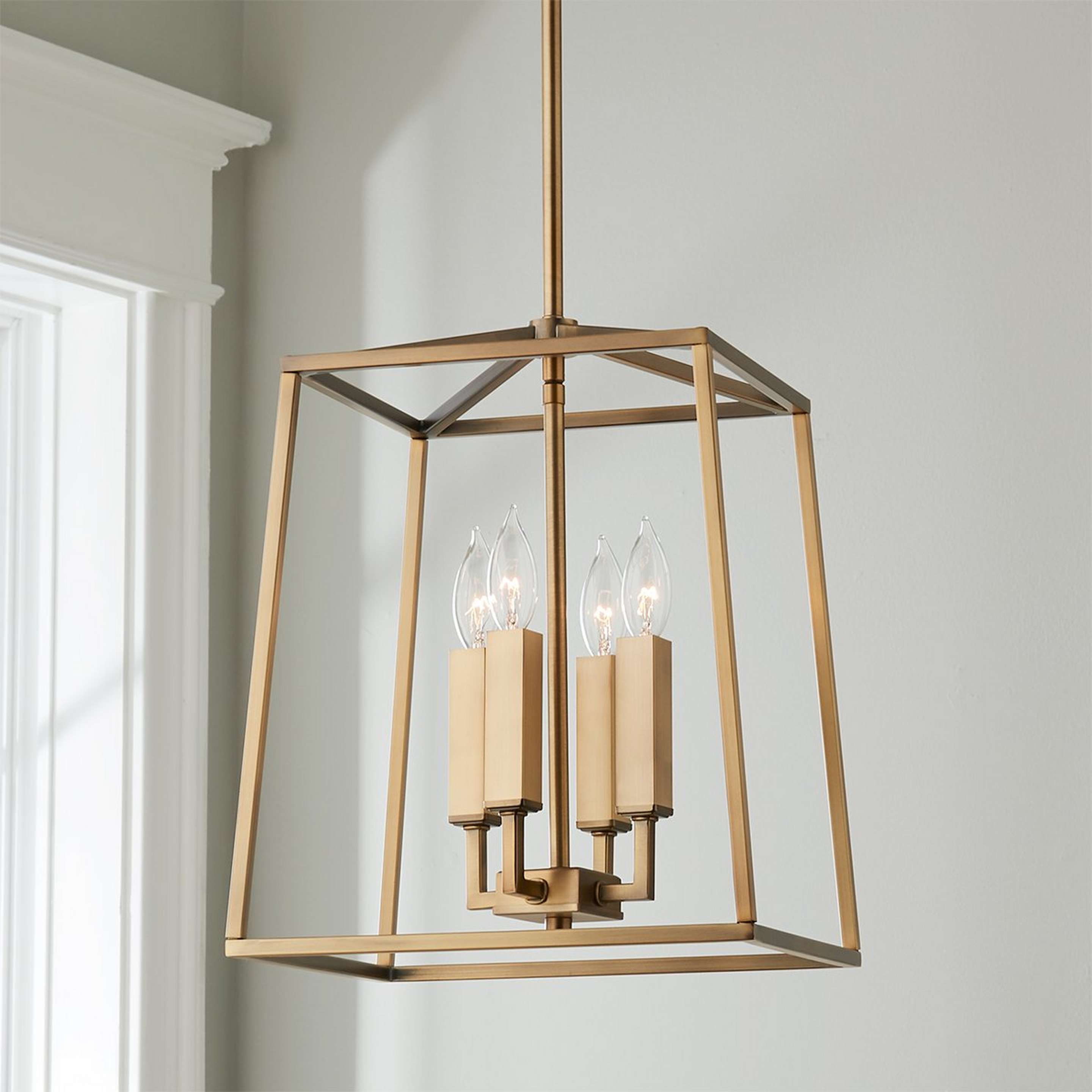 A Harrington Lantern - Small with Aged Brass color
