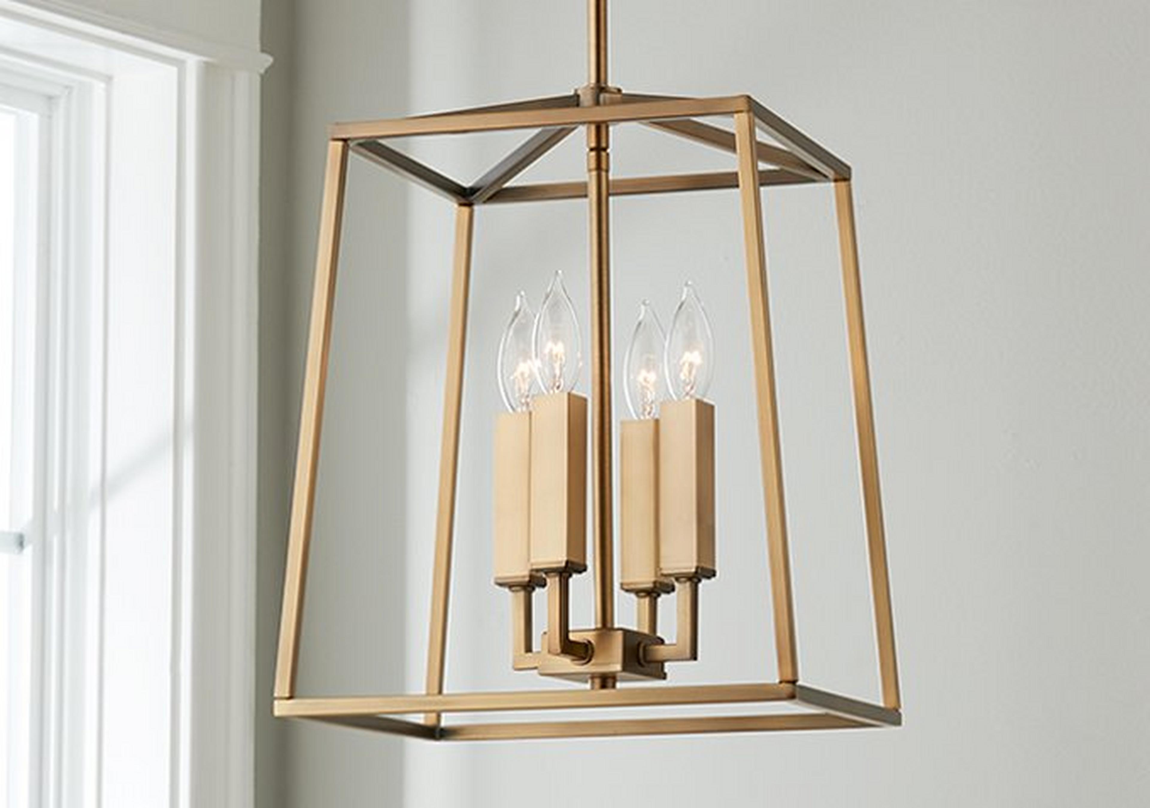 Aged Brass Harrington Lantern