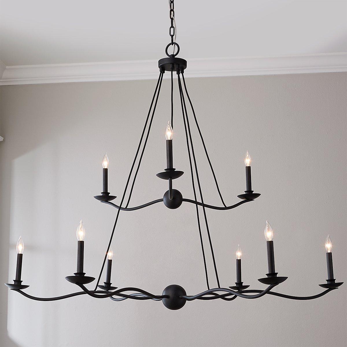 Minimalist Iron Ring Chandelier - 12 Light | Shades of Light