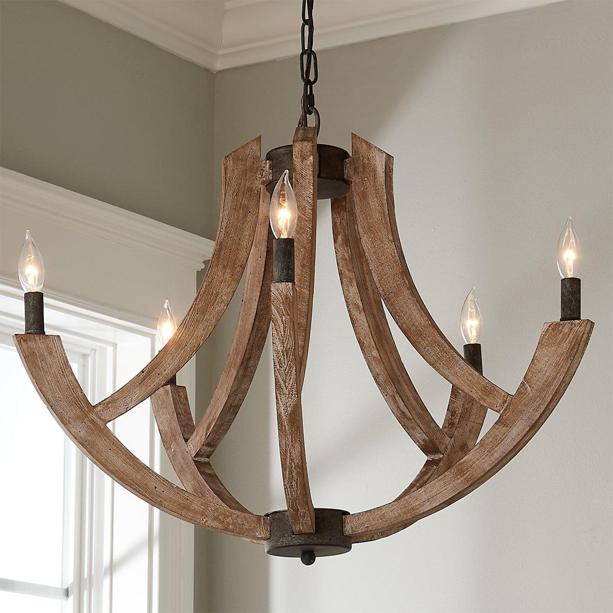 Rustic Brolly Chandelier