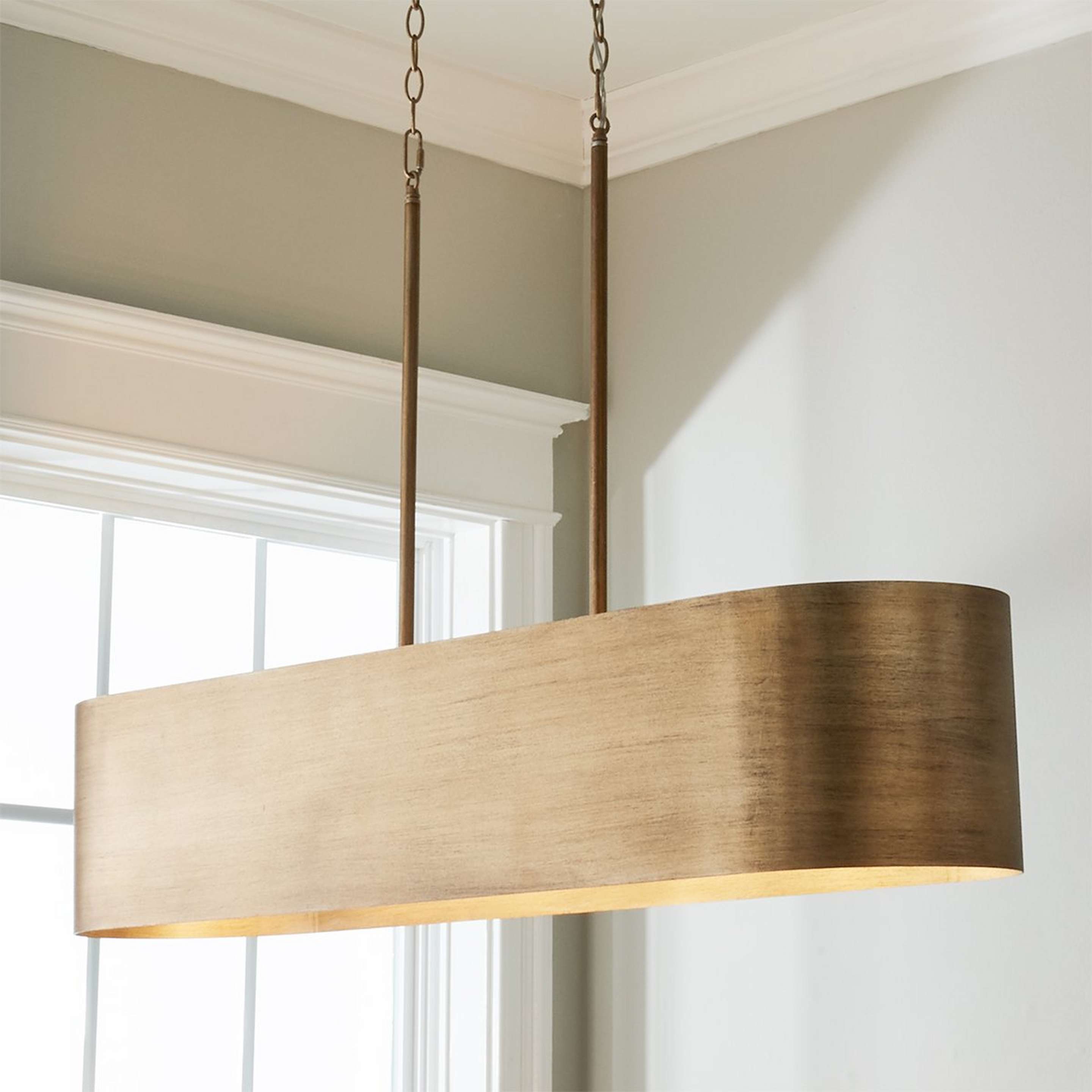 A Bon Air Island Chandelier with Aged Gold color