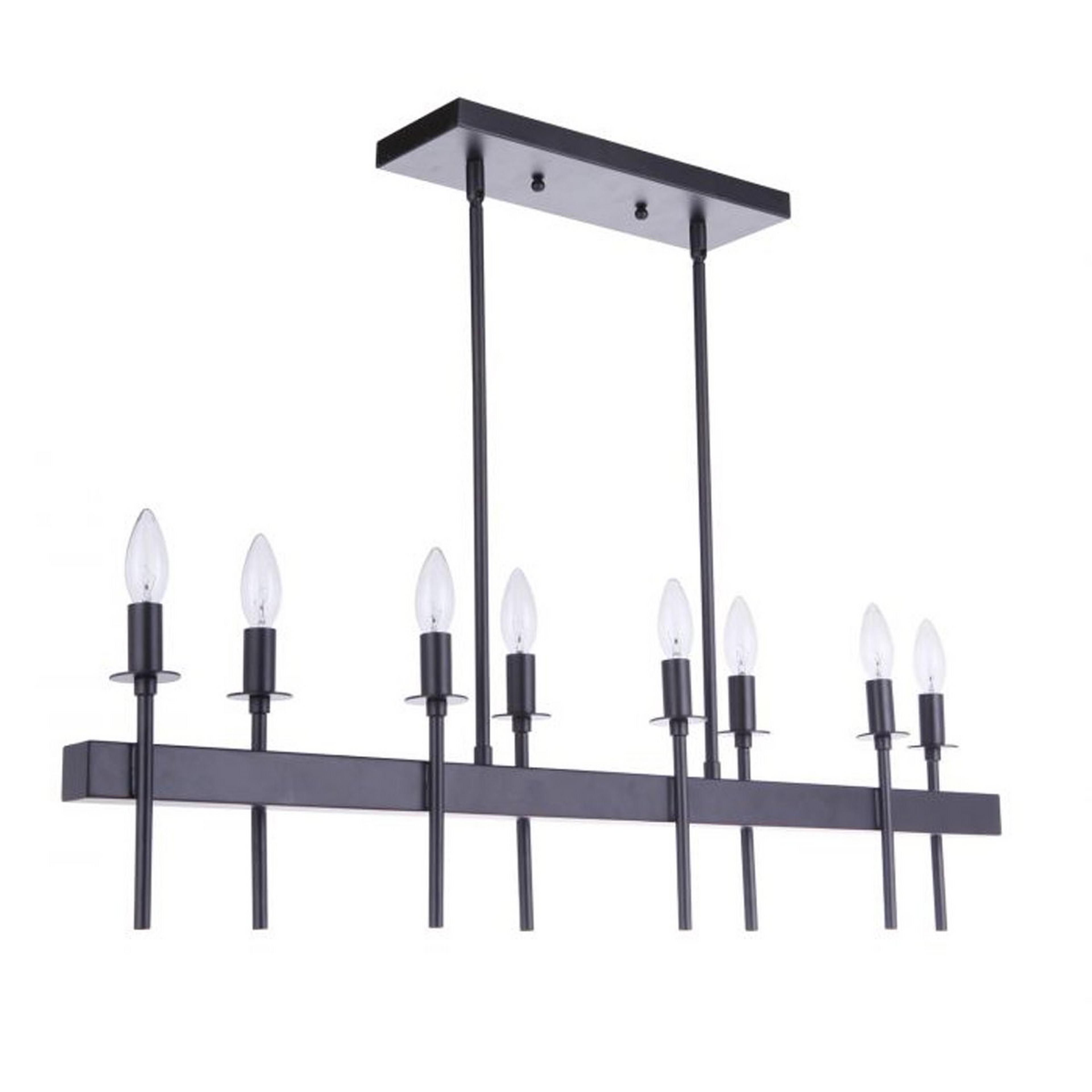 A Adrastus Linear Chandelier with Black color