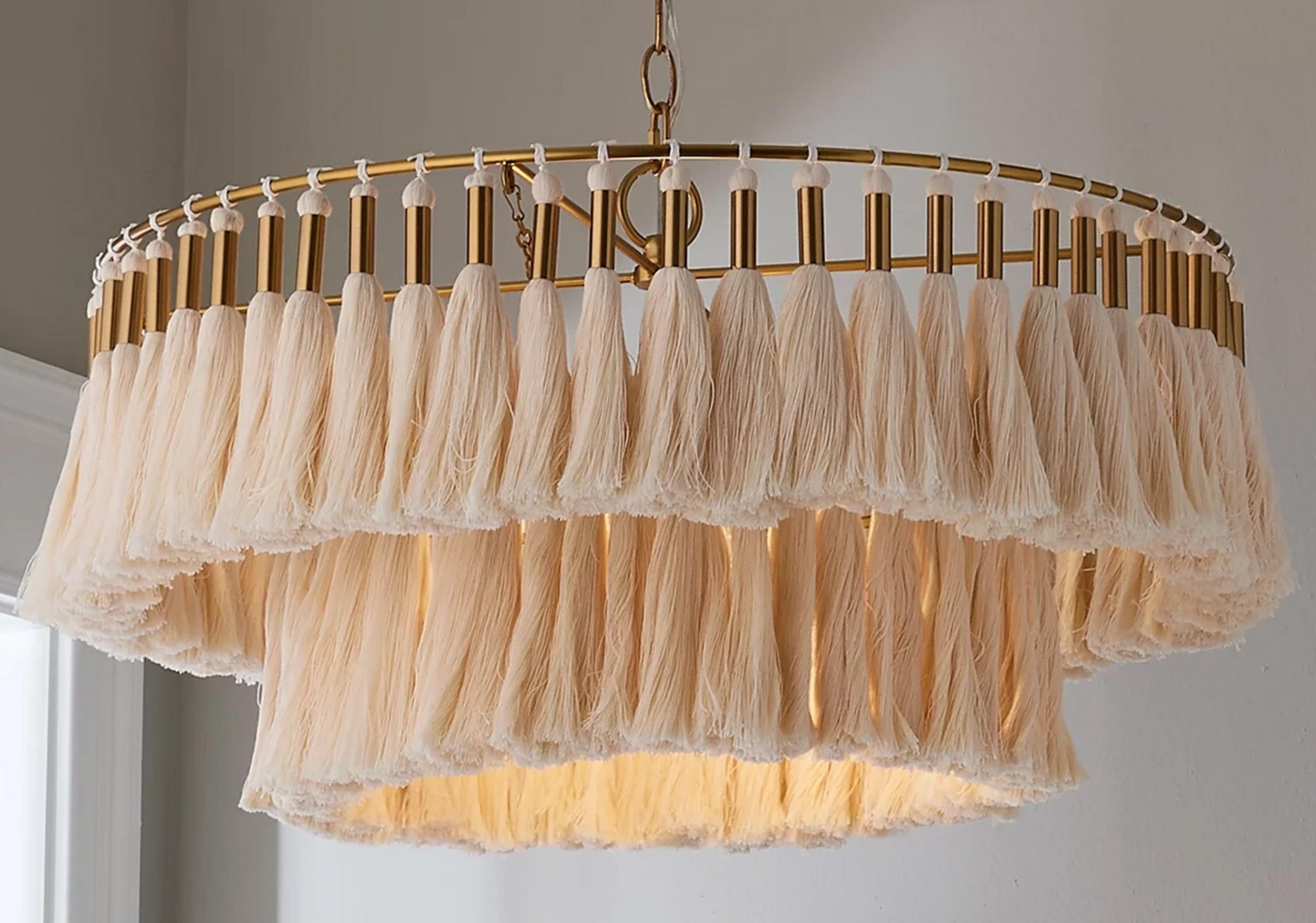 Toni Tassel Tiered Chandelier