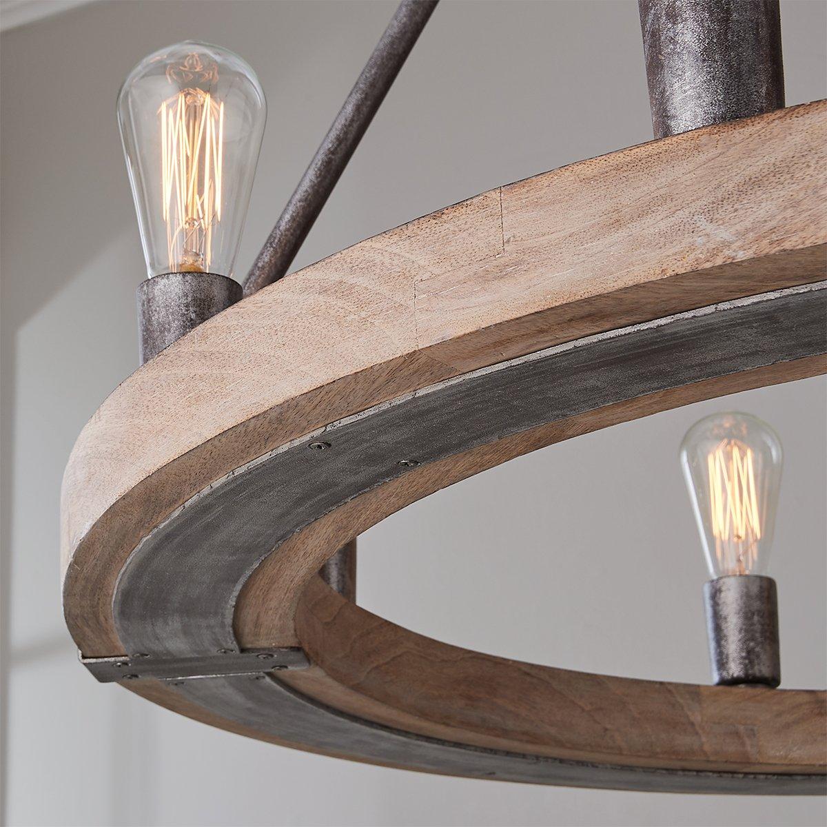 BRIGHTNESS　【kreis】 Industrial Farmhouse Ring Chandelier - 8 Light | Shades of Light