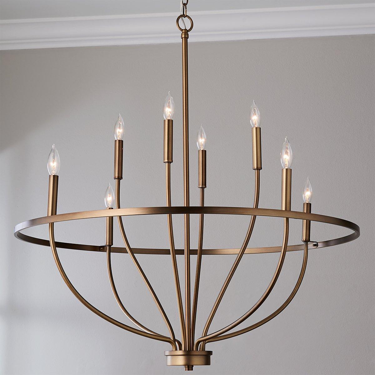 Graceful Curve Chandelier - Small | Shades of Light