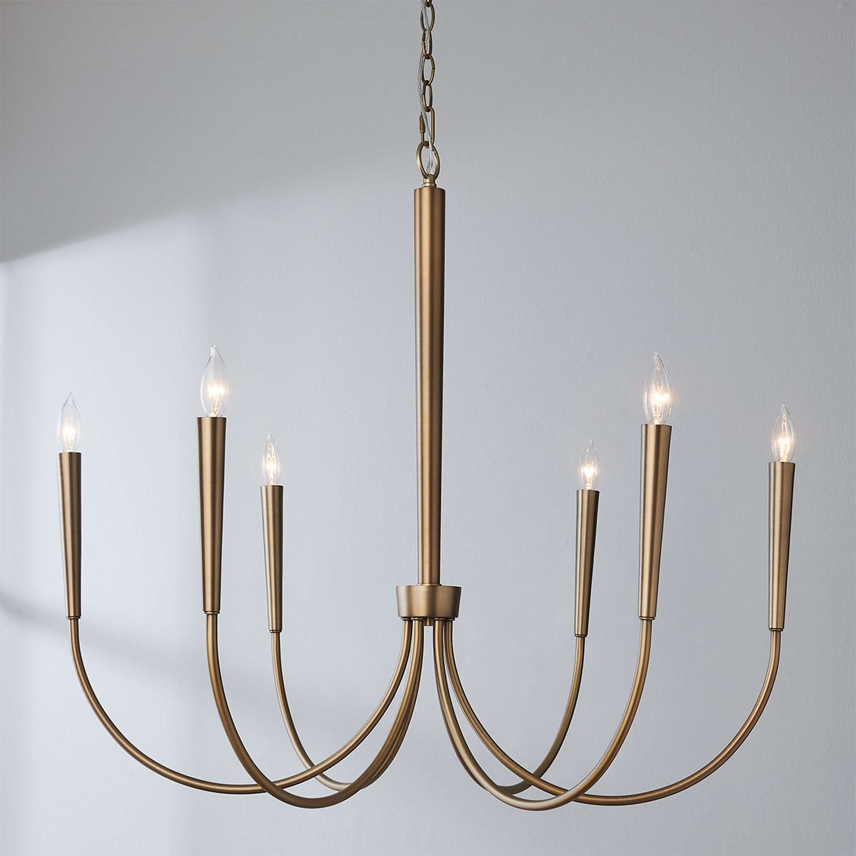 A Opulent Amaya Chandelier - Small with Aged Brass color