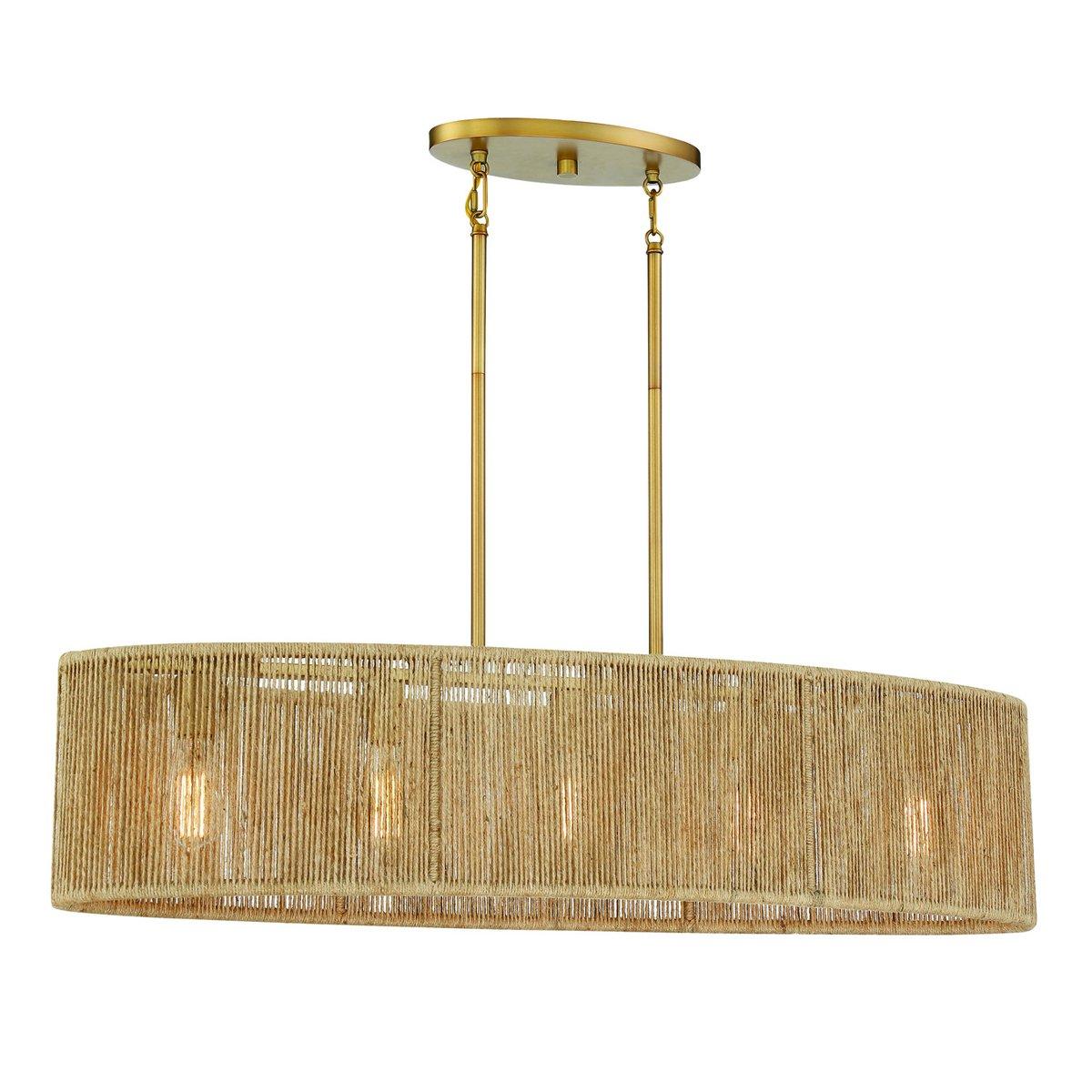 Shell Chandelie Rwith Rope Roshella Rope Island Chandelier | Shades of Light