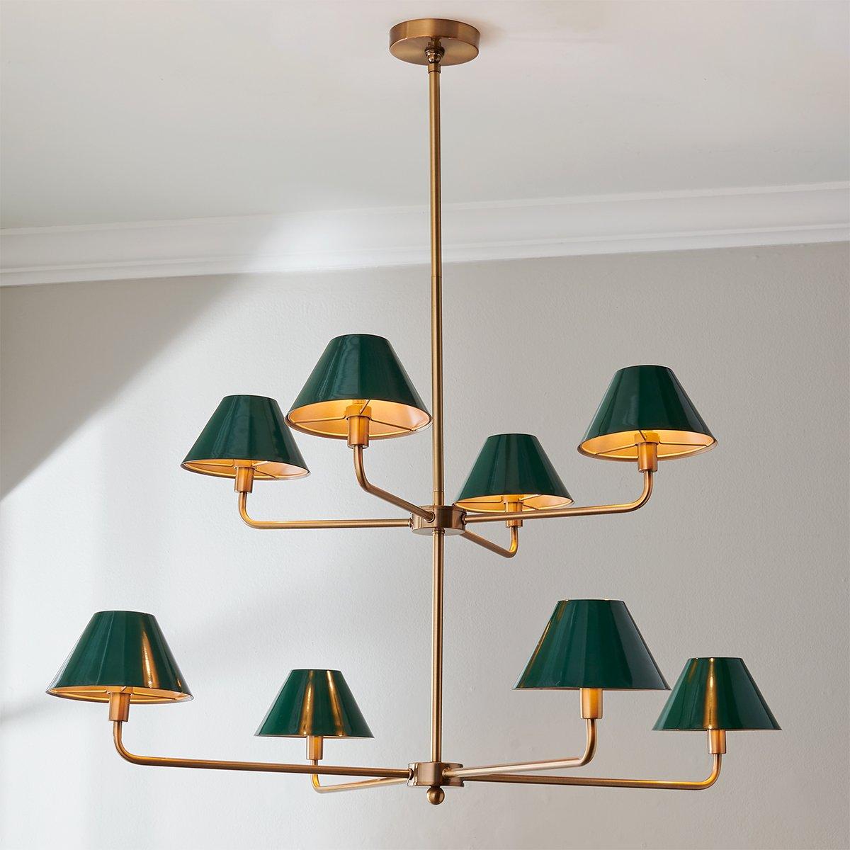Chris Loves Julia Edie Two-Tier Chandelier - 8 Light | Shades of Light