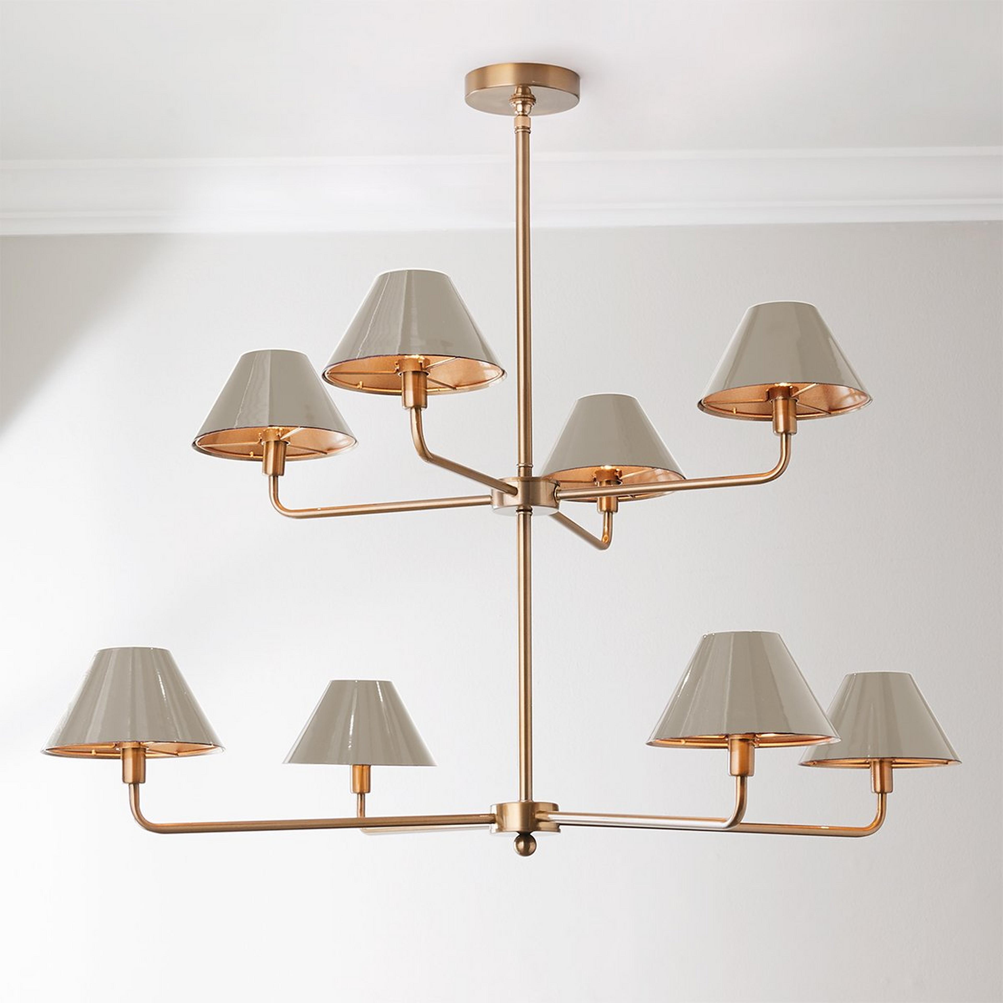 Chris Loves Julia Edie Two-Tier Chandelier - 8 Light