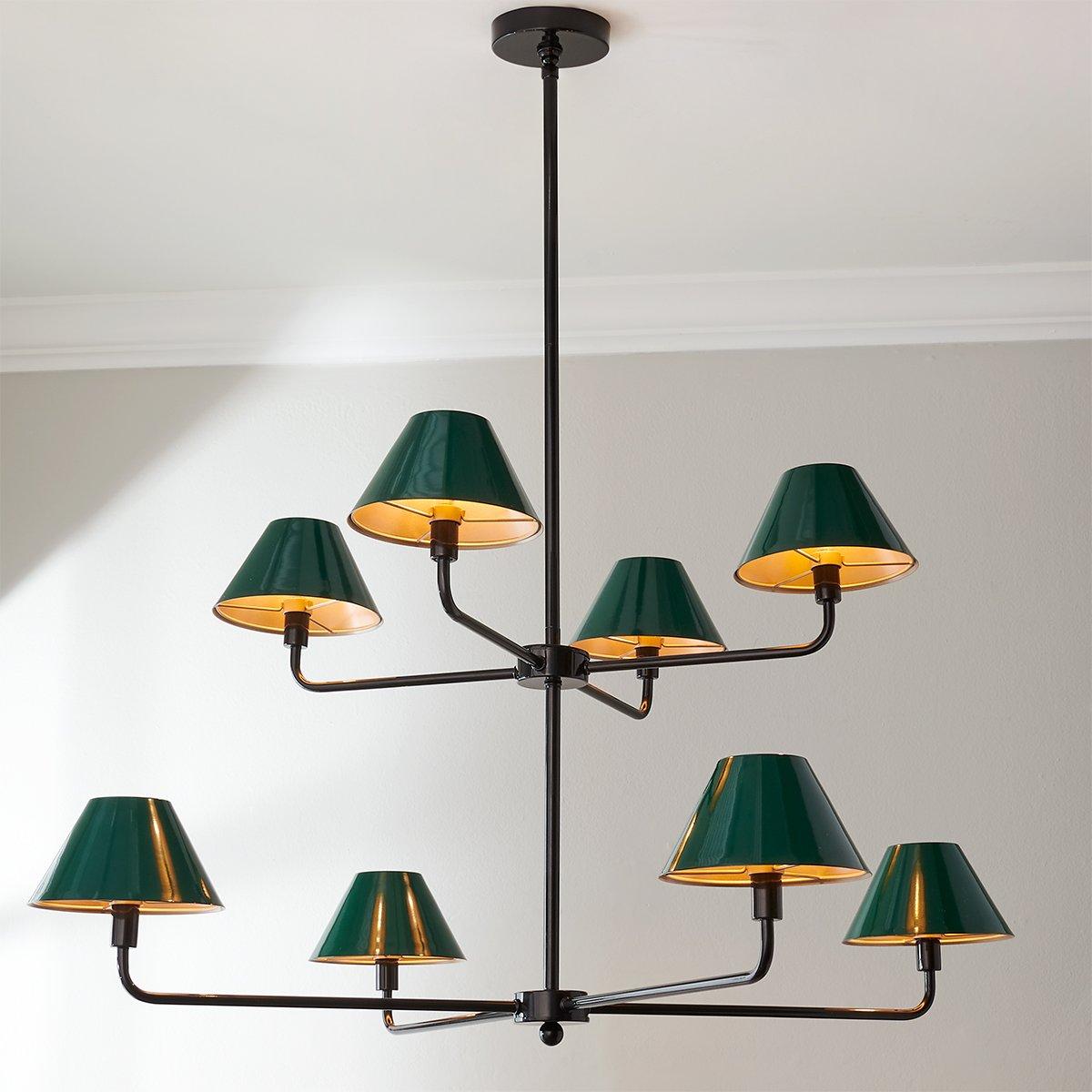 Chris Loves Julia Edie Two-Tier Chandelier - 8 Light | Shades of Light
