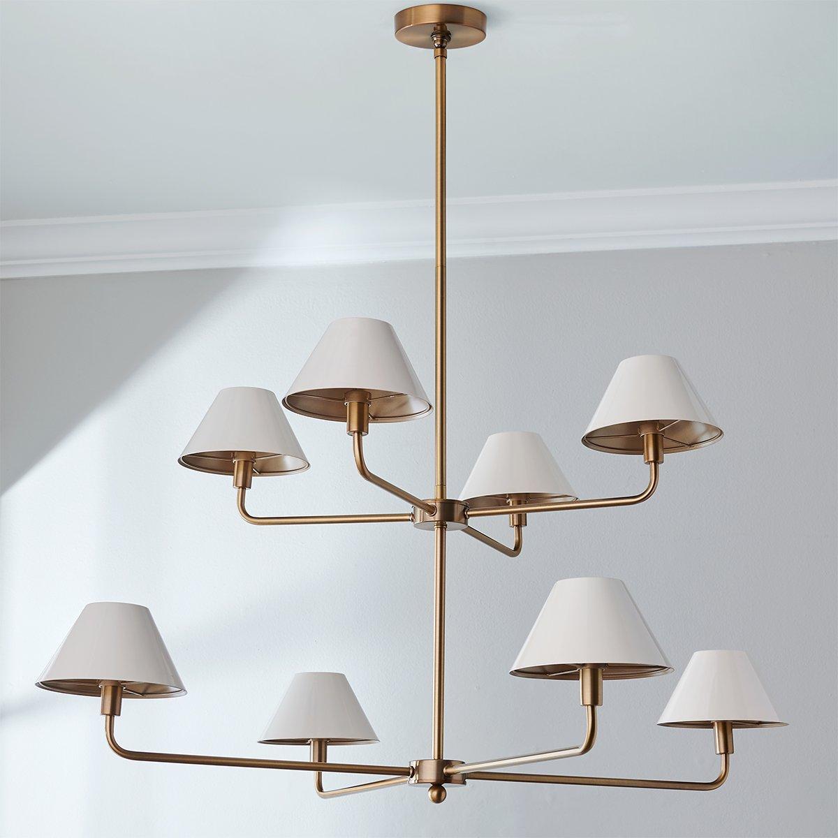 Graceful Curve Chandelier - Large | Shades of Light